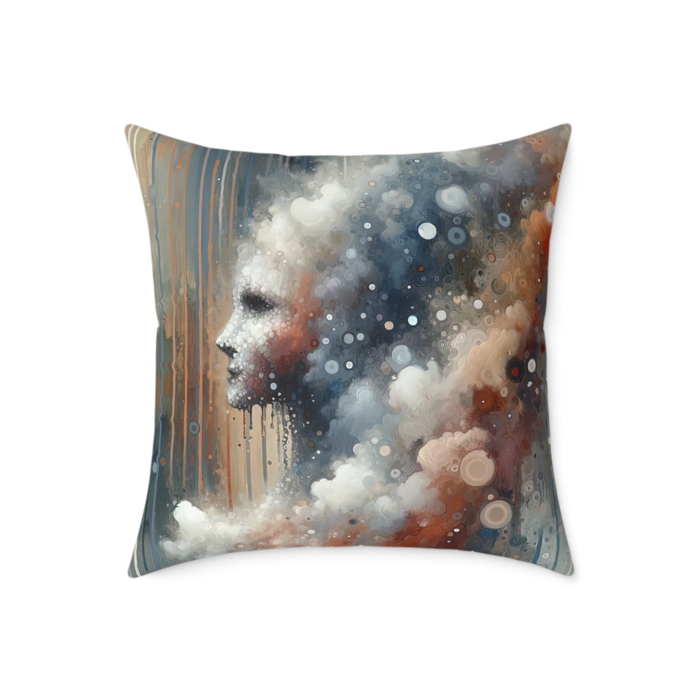 Ephemeral Hour Residue Spun Polyester Pillow