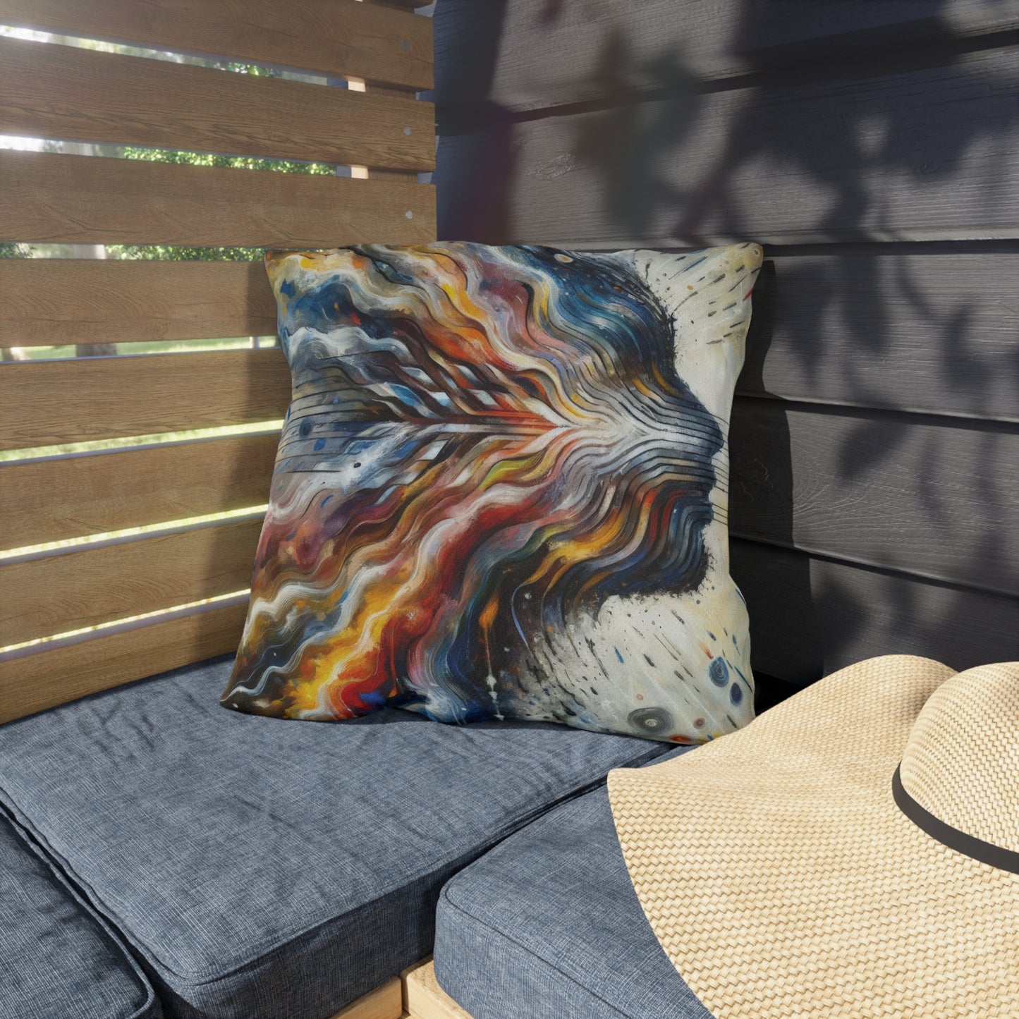 Empathetic Awakening Dynamic Outdoor Pillows