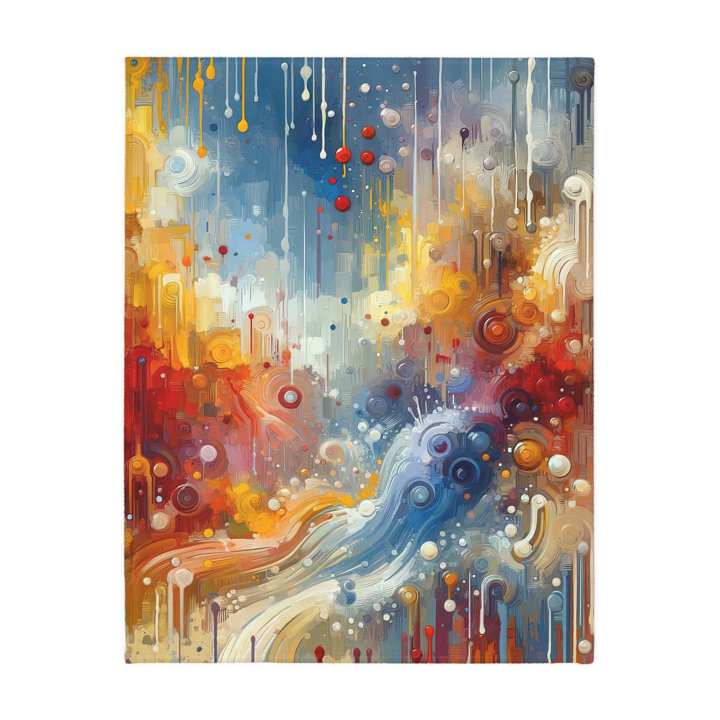 Joyous Effortless Exhale Velveteen Microfiber Blanket (Two-sided print)