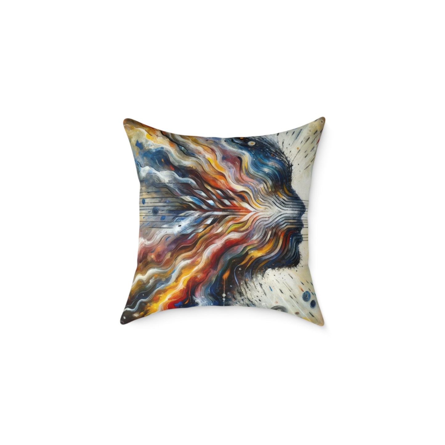 Empathetic Awakening Dynamic Spun Polyester Pillow