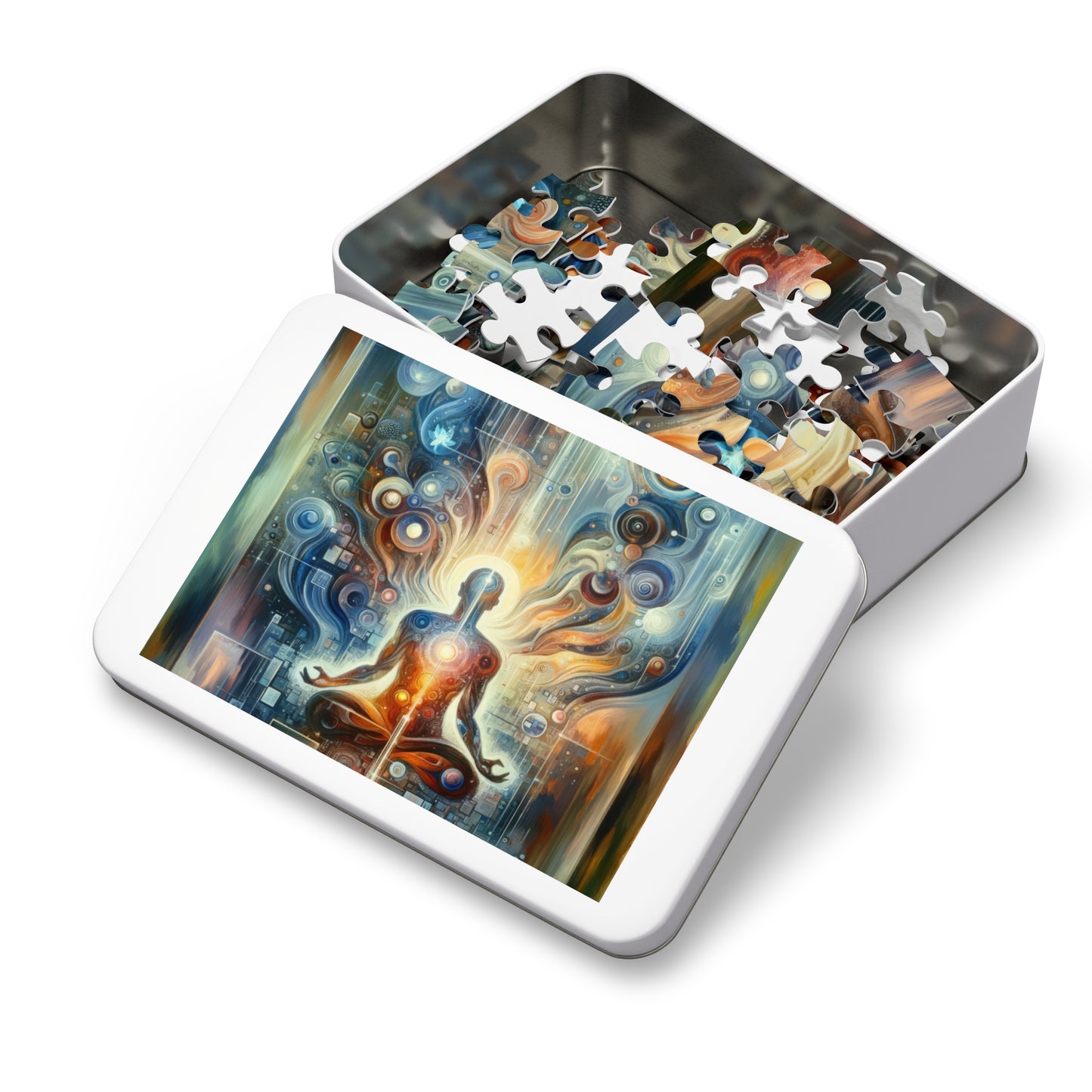 Technological Spiritual Synthesis Jigsaw Puzzle (30, 110, 252, 500,1000-Piece)