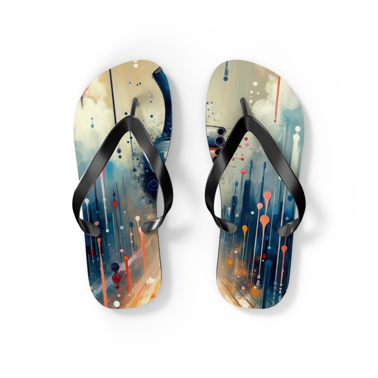 Rhythmic Heart Harmony Flip Flops