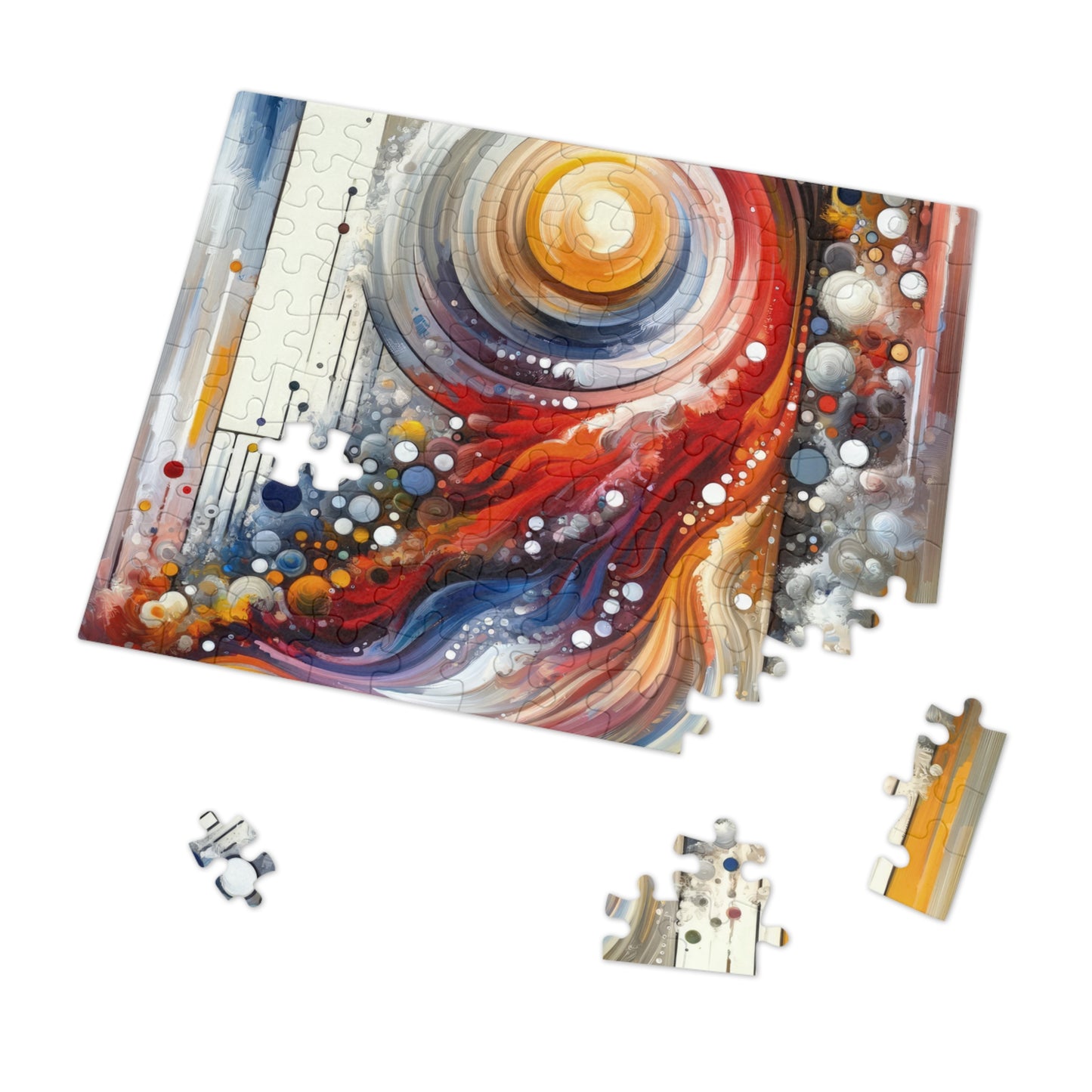 Harmonic Swirl Elegance Jigsaw Puzzle (30, 110, 252, 500,1000-Piece)