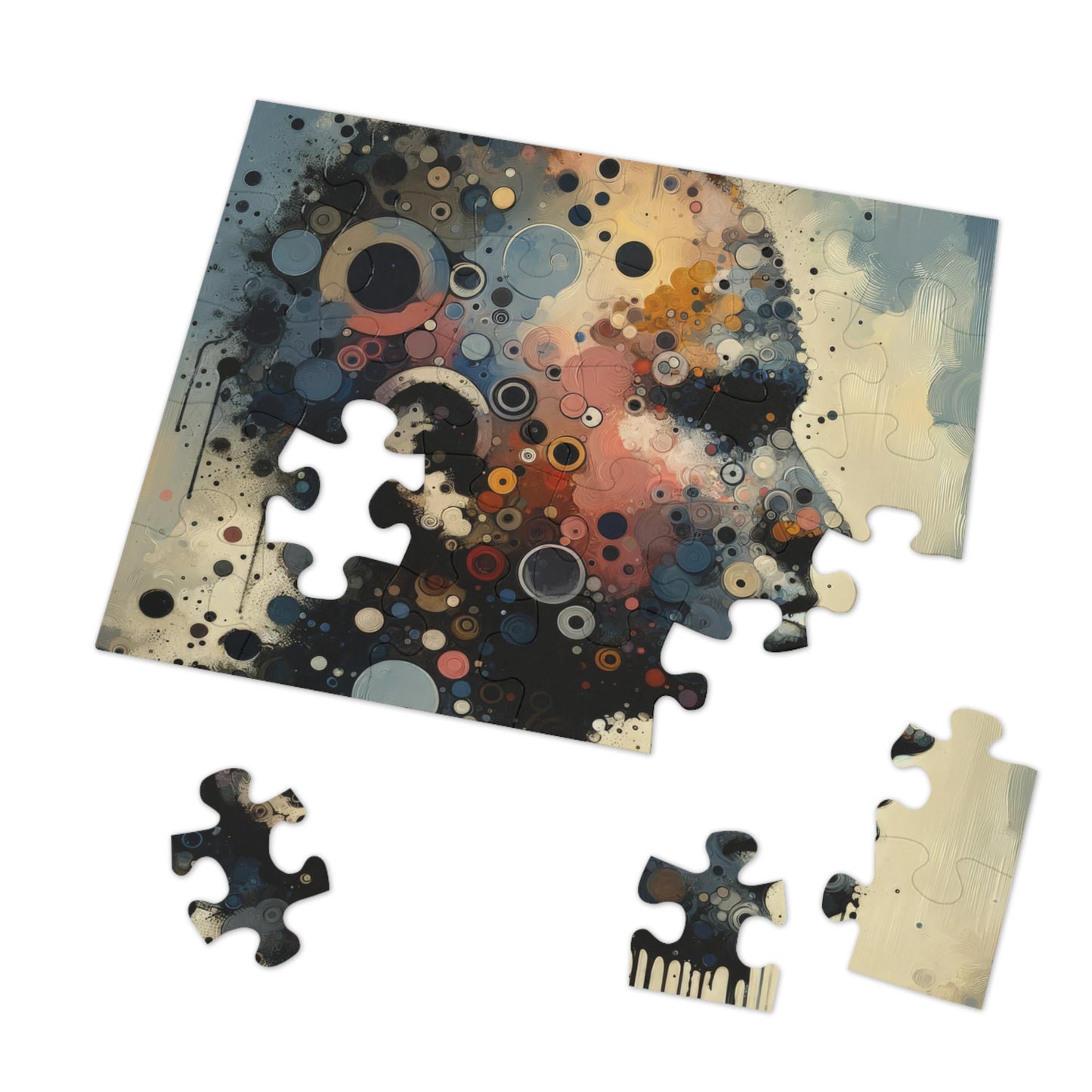 Reflective Tachism Contemplation Jigsaw Puzzle (30, 110, 252, 500,1000-Piece)