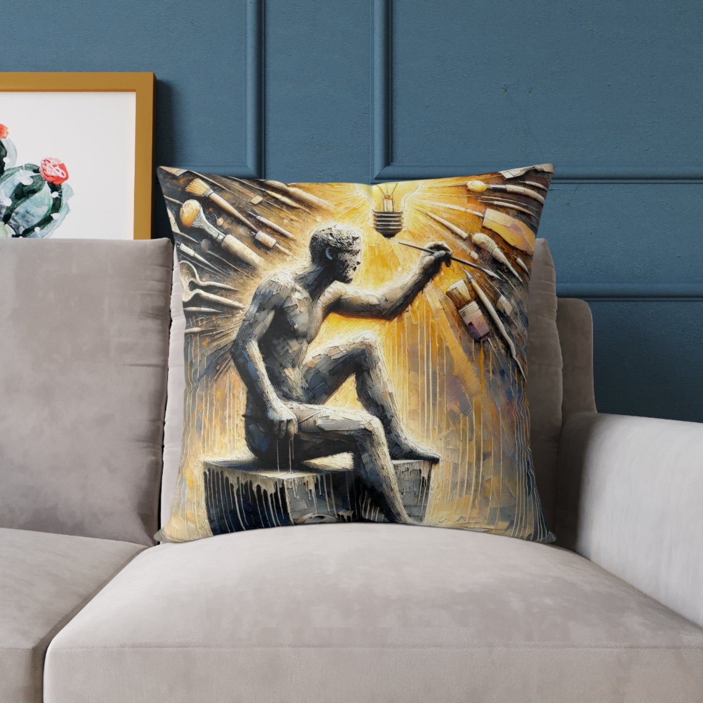 Idea Sculptor Genesis Spun Polyester Pillow