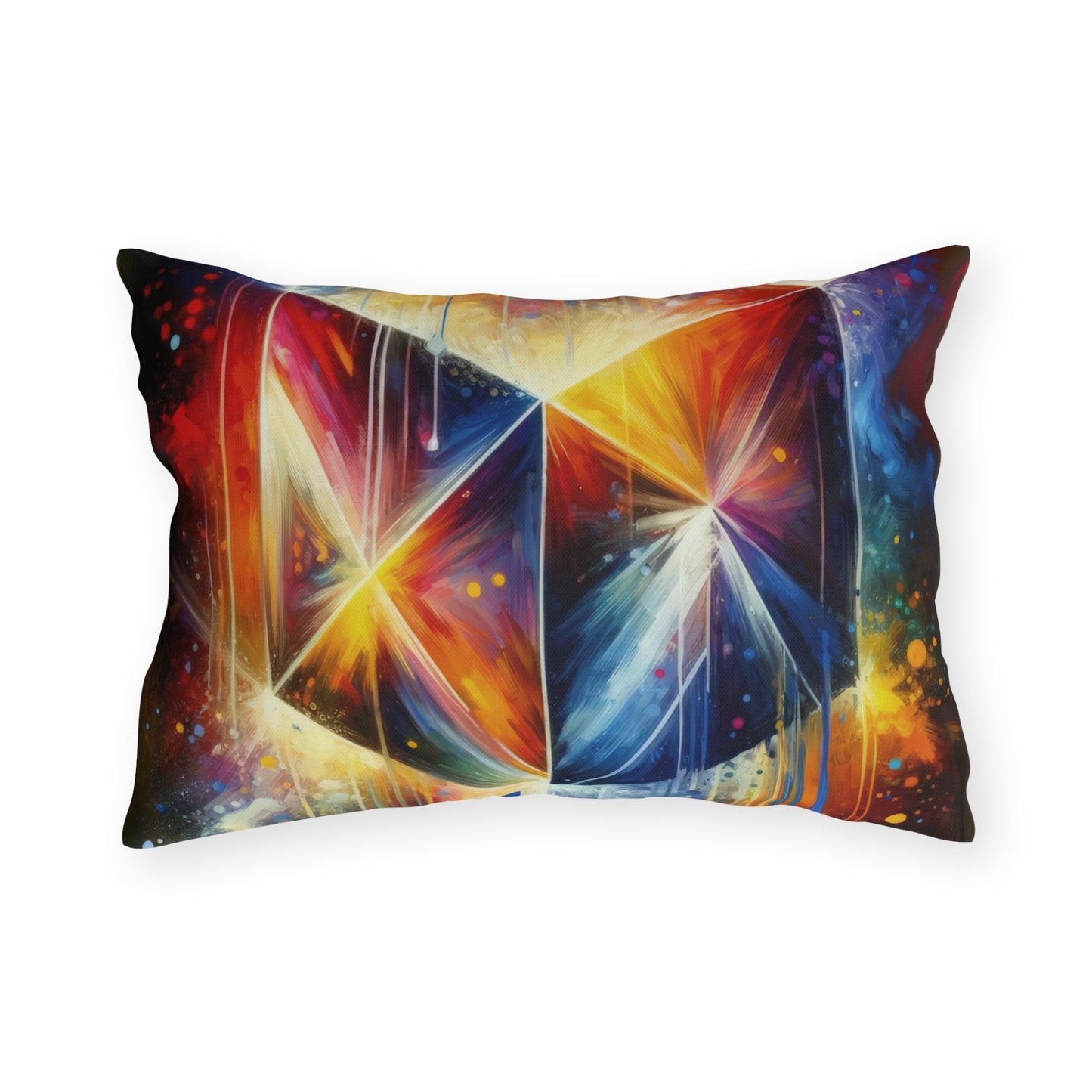 Prismatic Light Spectrum Outdoor Pillows