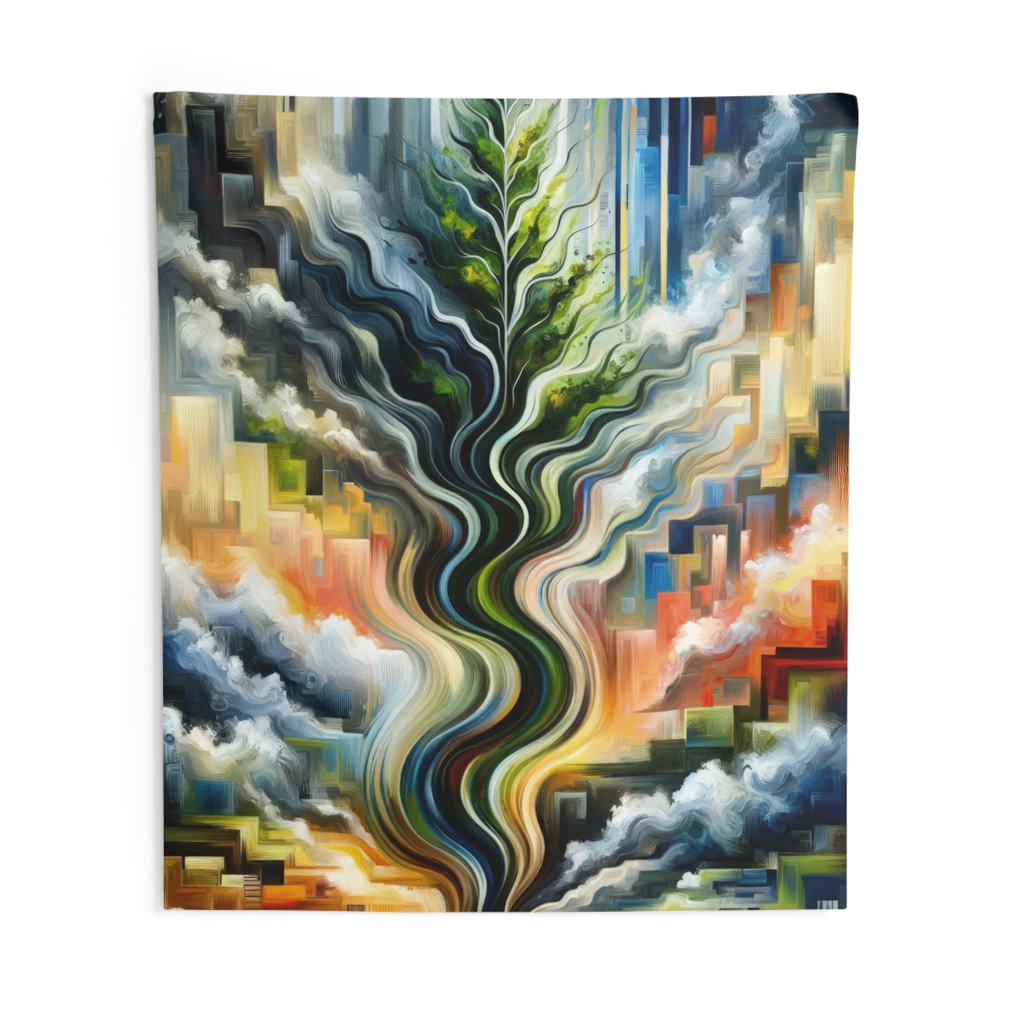Eternal Digital Contrast Indoor Wall Tapestries
