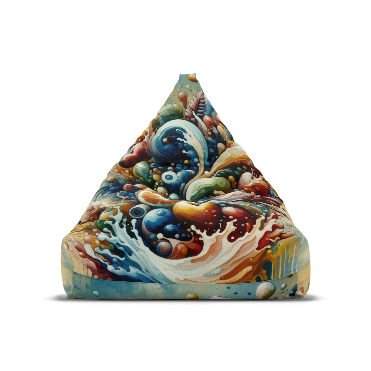 Nourishing Tachism Symphony Bean Bag Chair Cover