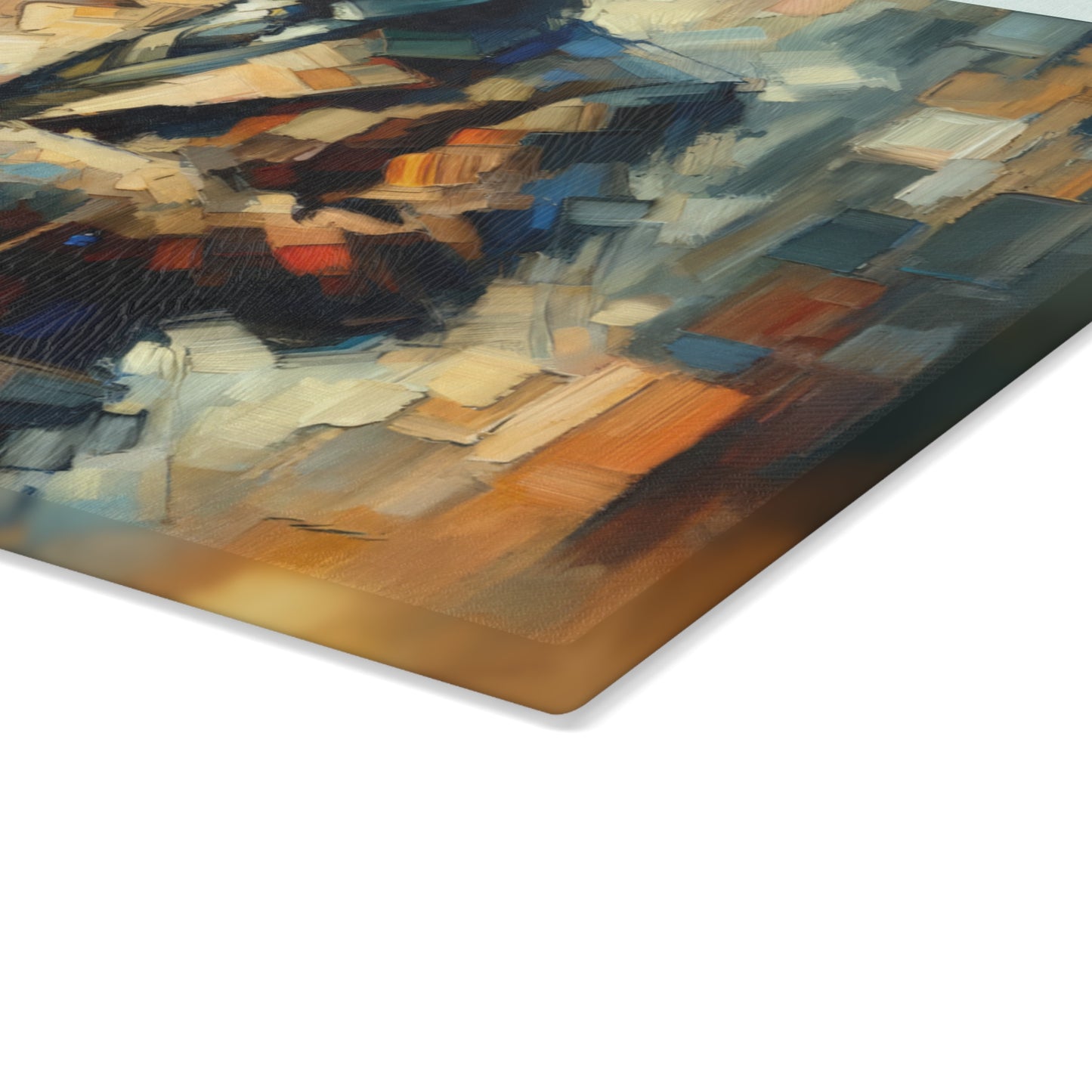 Urban Tachism Encounter Glass Cutting Board