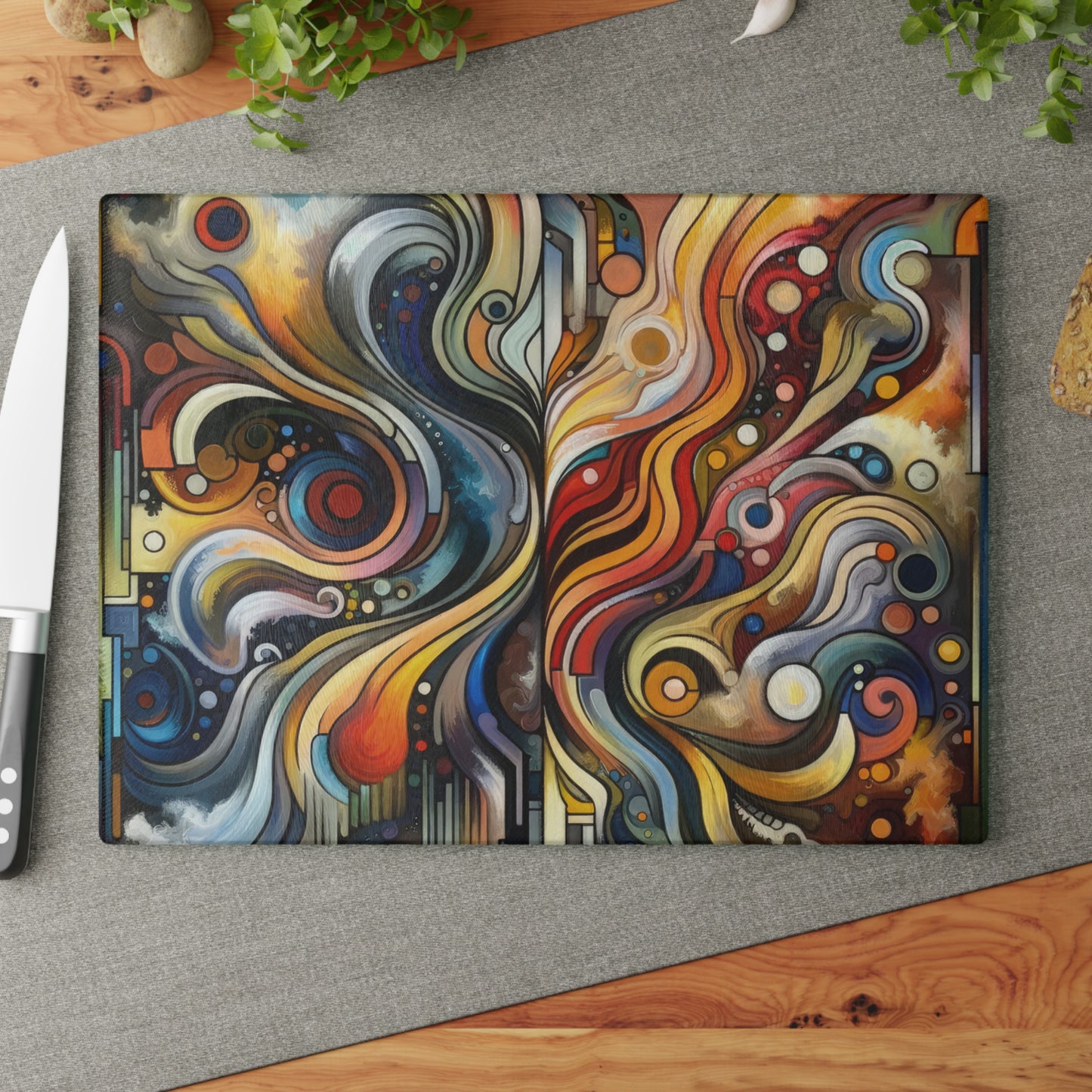 Tapestry Truths Diversity Glass Cutting Board