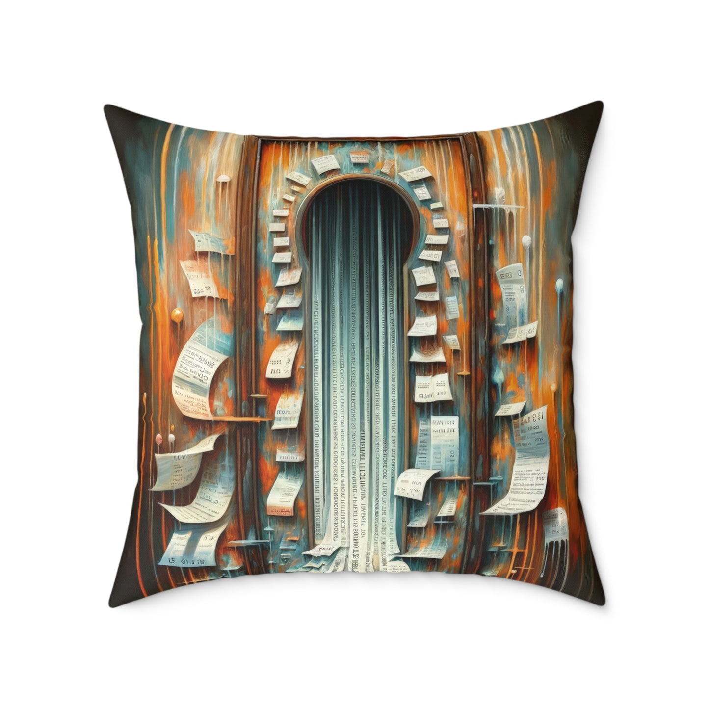 Illuminated Truths Mirror Spun Polyester Pillow