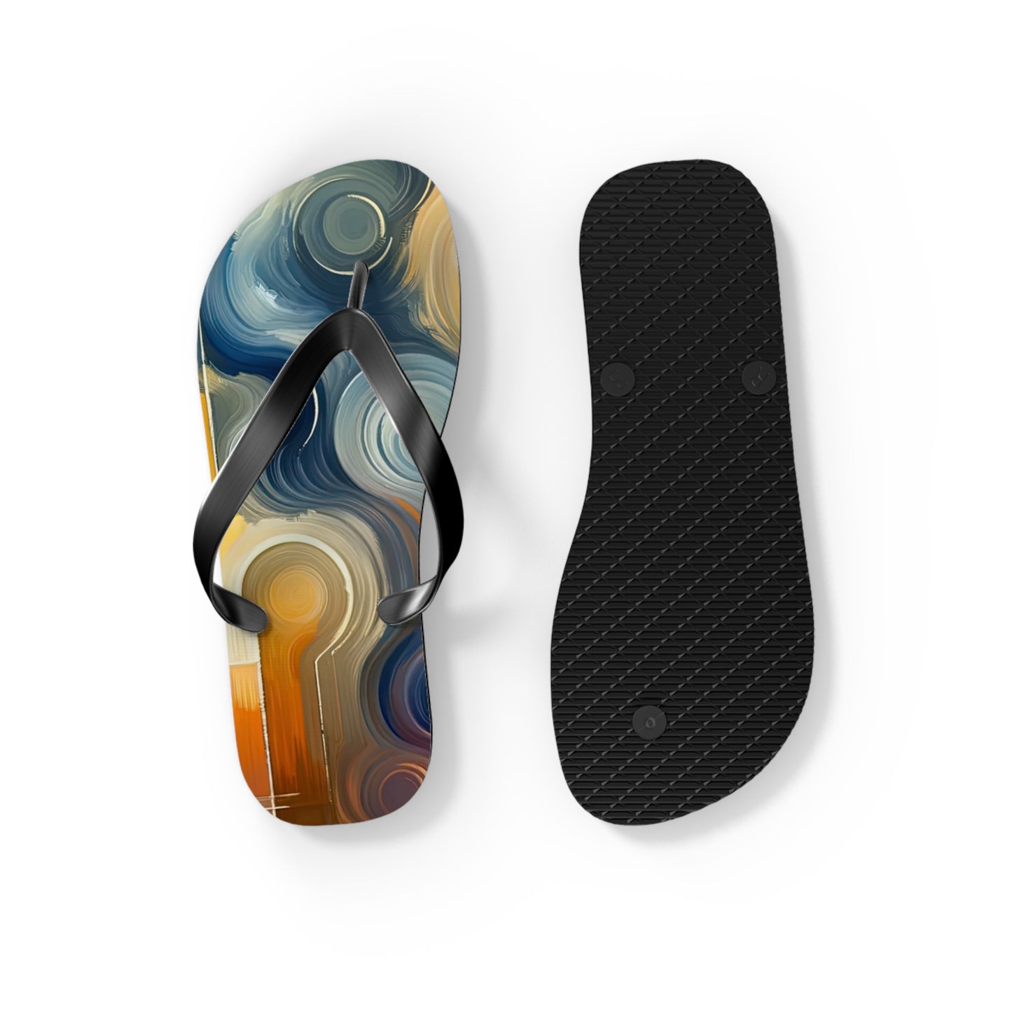 Spiritual Tranquil Sanctuary Flip Flops
