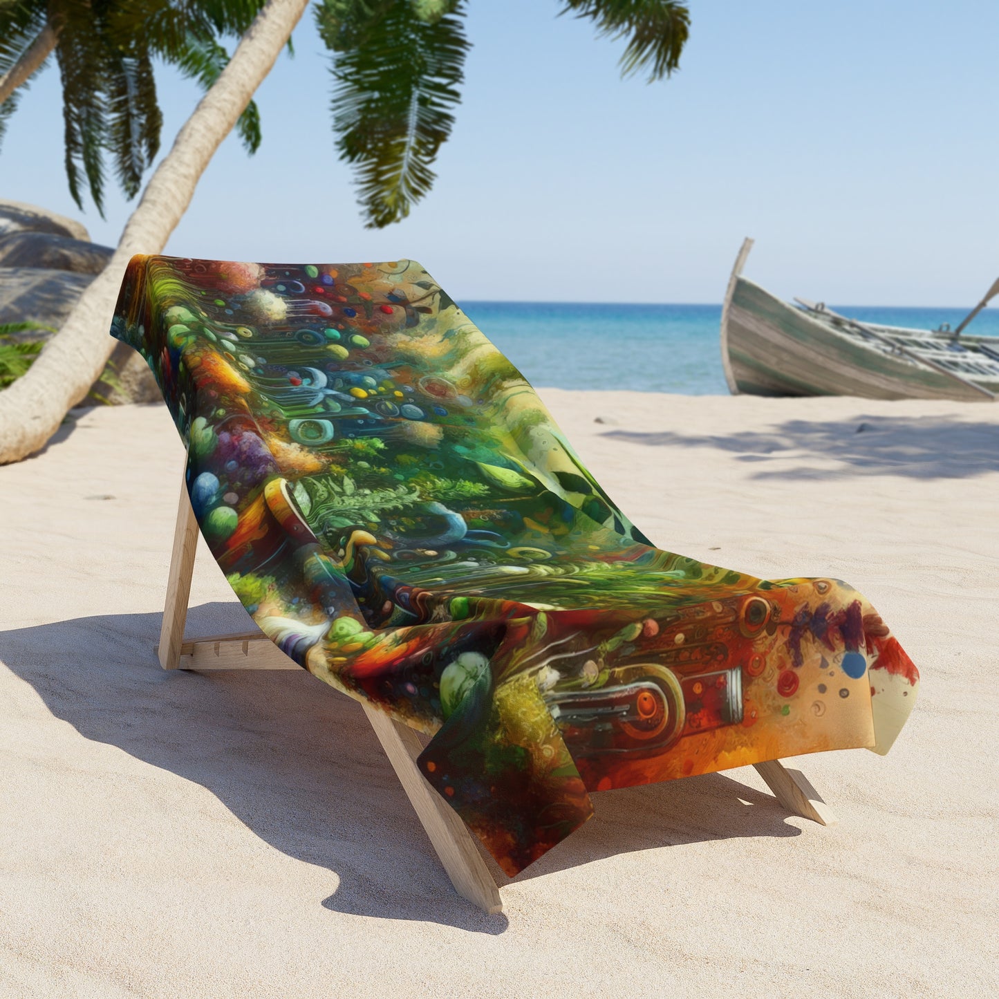 Communal Garden Microcosm Beach Towel