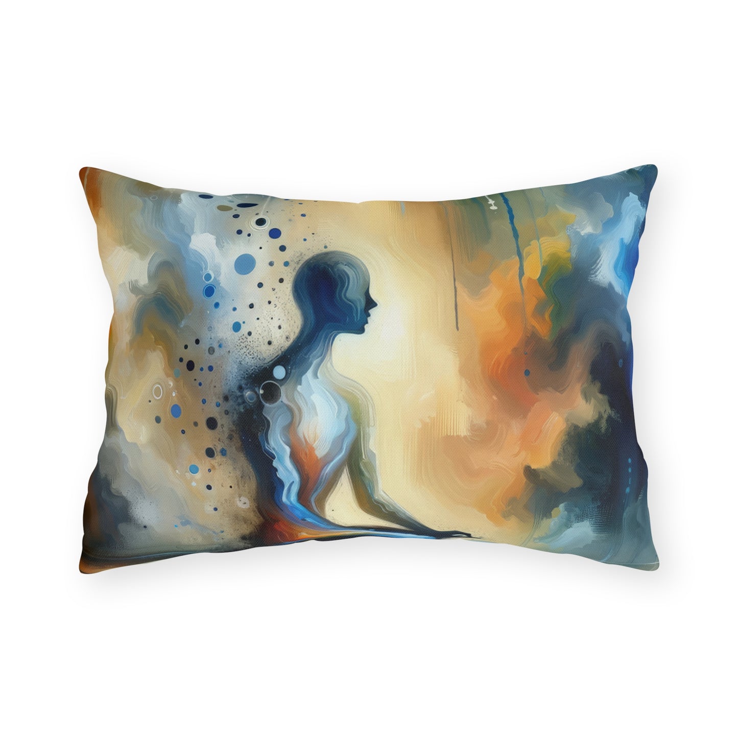 Resonance Abstract Healing Outdoor Pillows