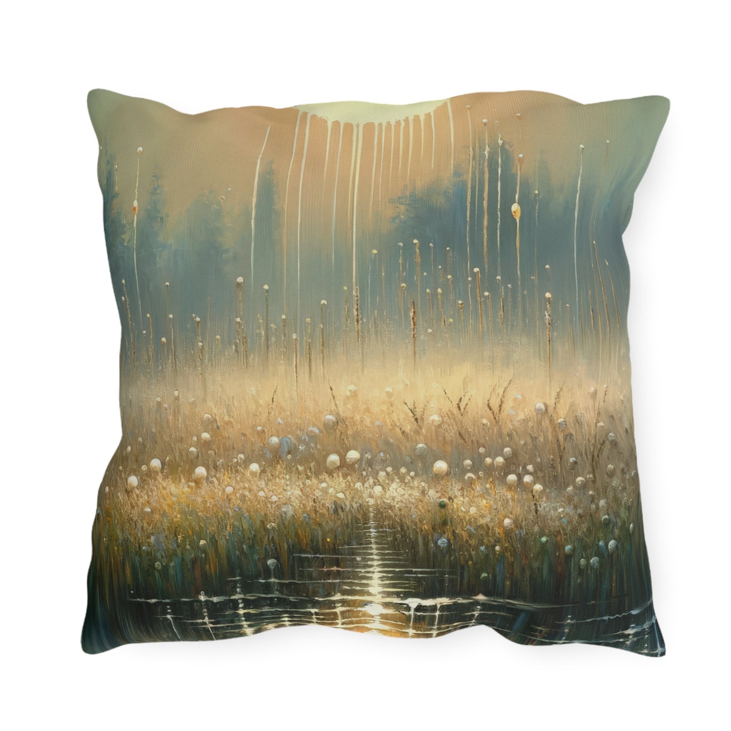 Observant Delicacy Heart Outdoor Pillows