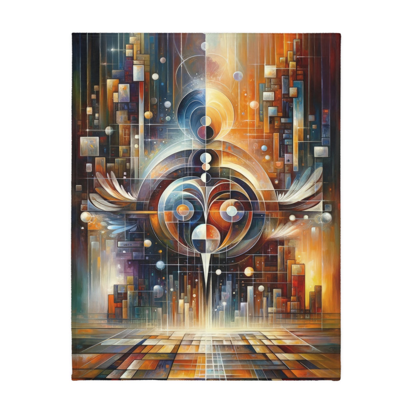 Tech Spirit Balance Velveteen Microfiber Blanket (Two-sided print)