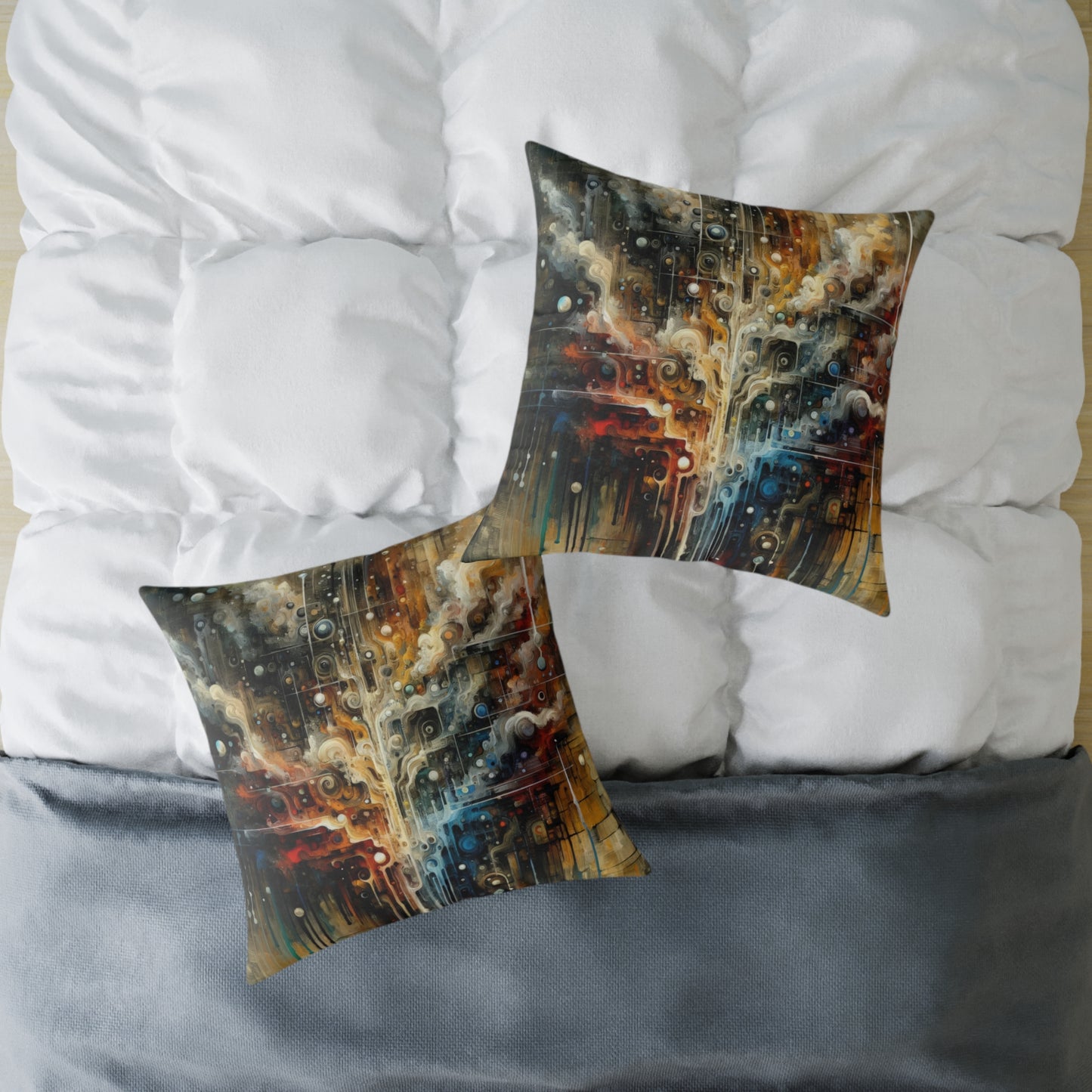 Integral Stewardship Abstract Spun Polyester Pillow