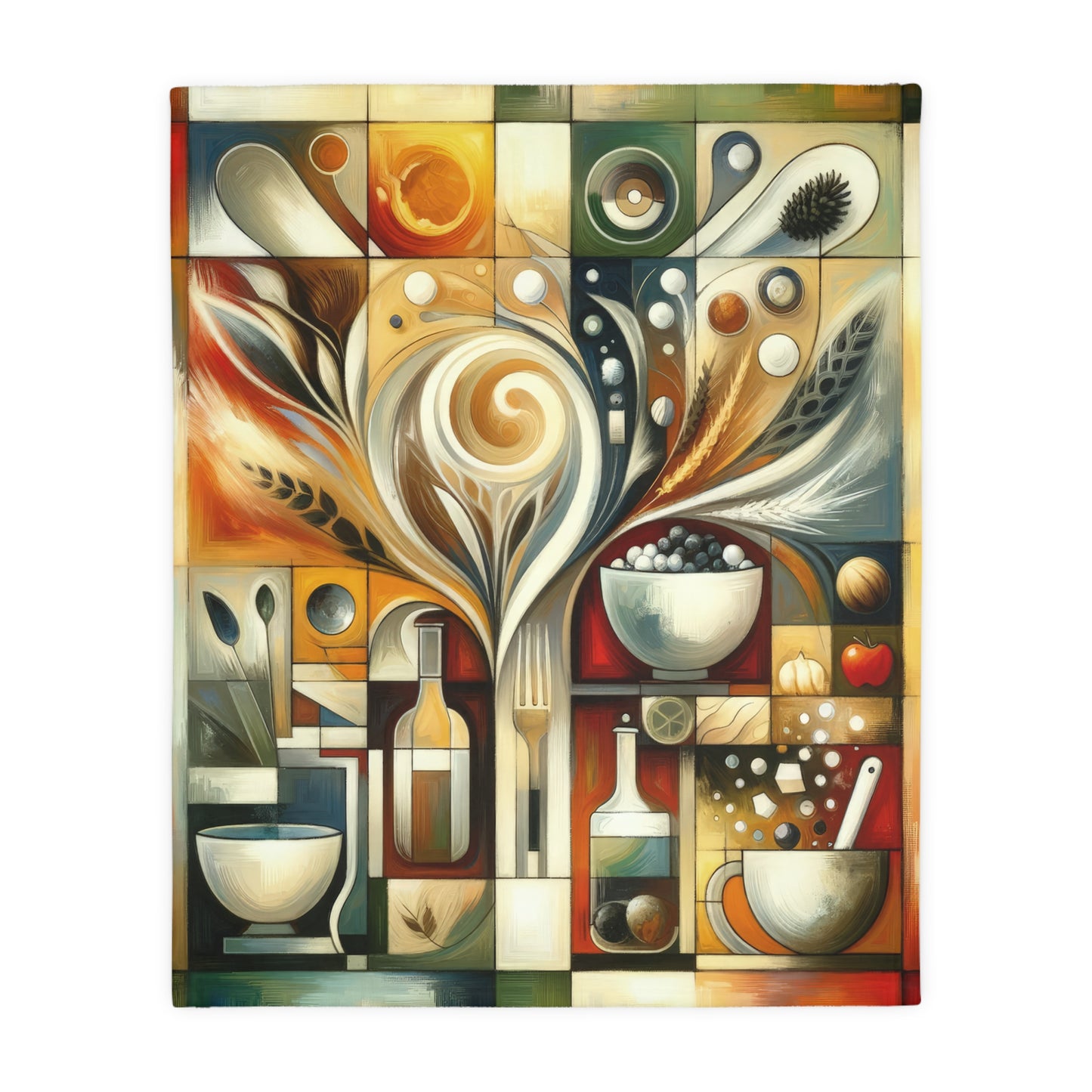 Hearth Health Harmony Velveteen Microfiber Blanket (Two-sided print)