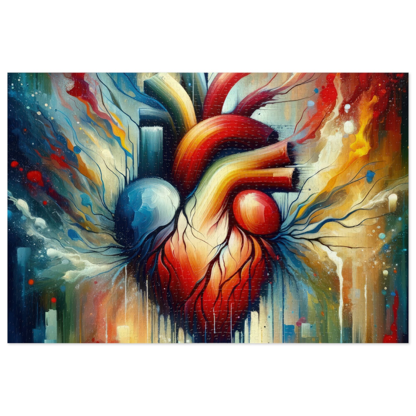 Humanity Heart Unveiled Jigsaw Puzzle (30, 110, 252, 500,1000-Piece)