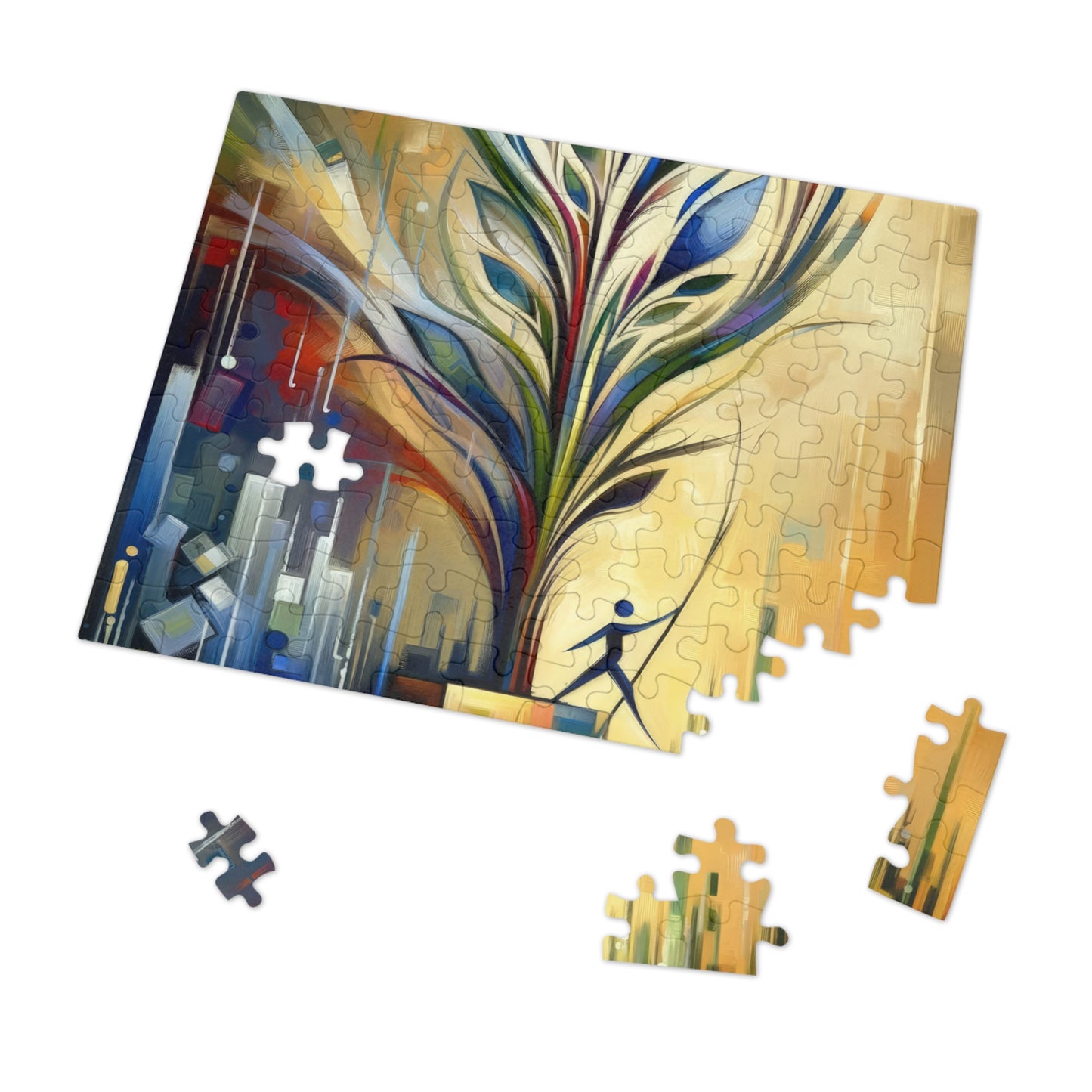 Pruning Distraction Tachism Jigsaw Puzzle (30, 110, 252, 500,1000-Piece)