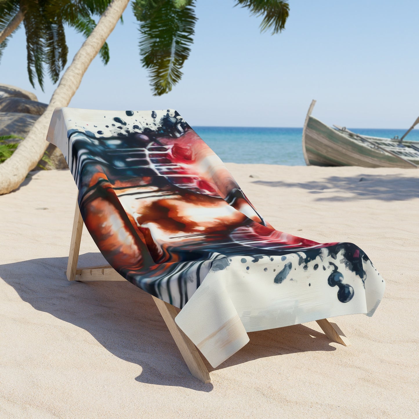 Perception Cleansing Tachism Beach Towel