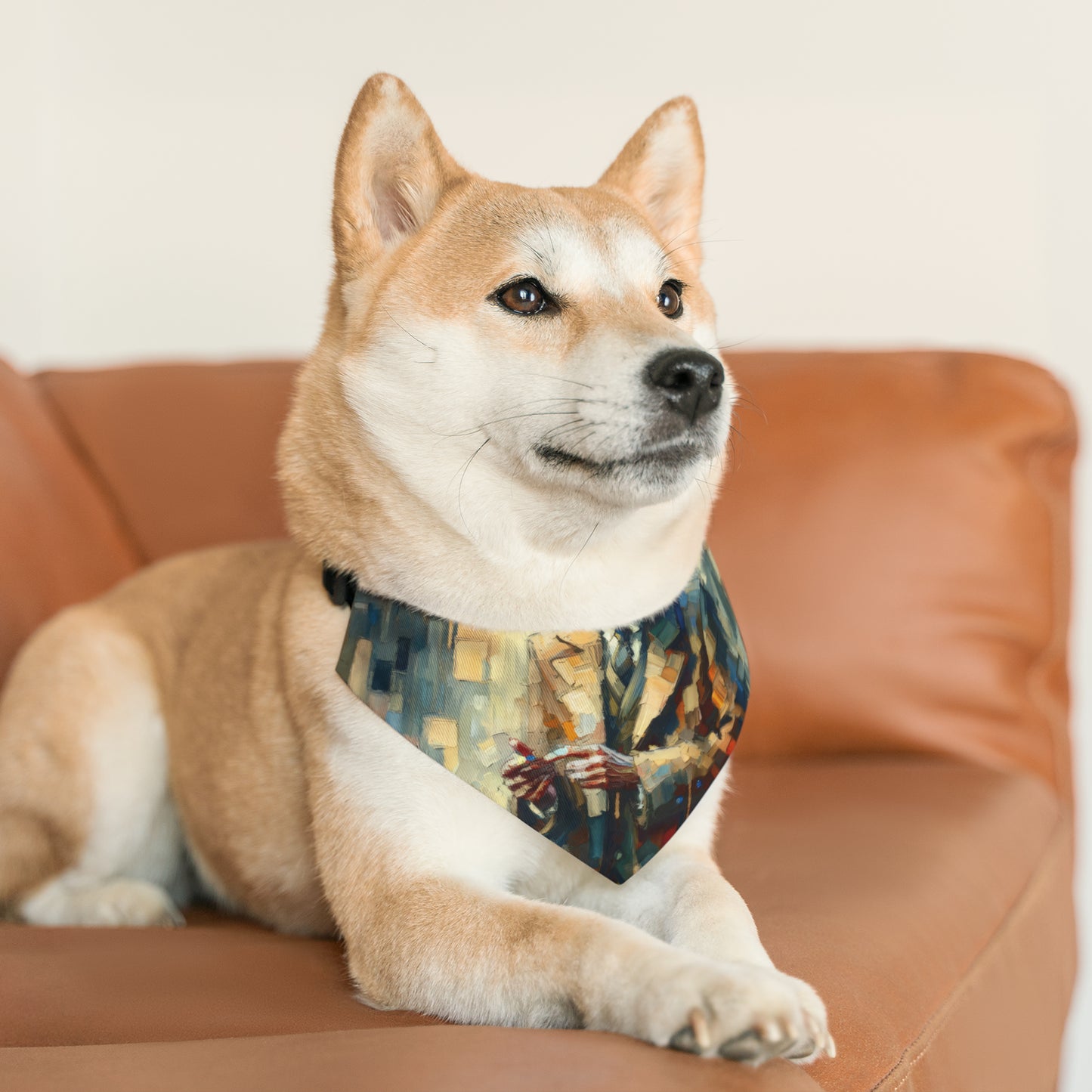 Urban Tachism Encounter Pet Bandana Collar