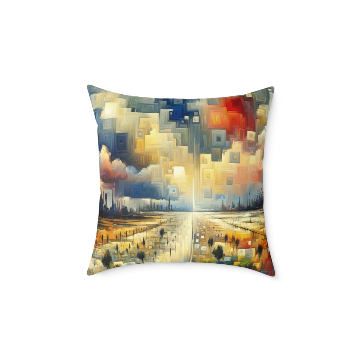 Earnest Gathering Rainwater Spun Polyester Pillow