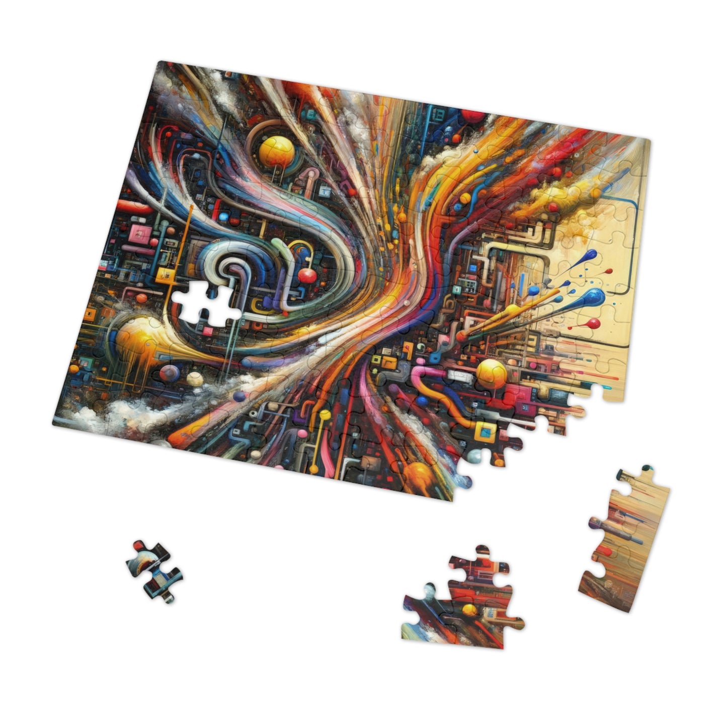 Information Bottleneck Cascade Jigsaw Puzzle (30, 110, 252, 500,1000-Piece)