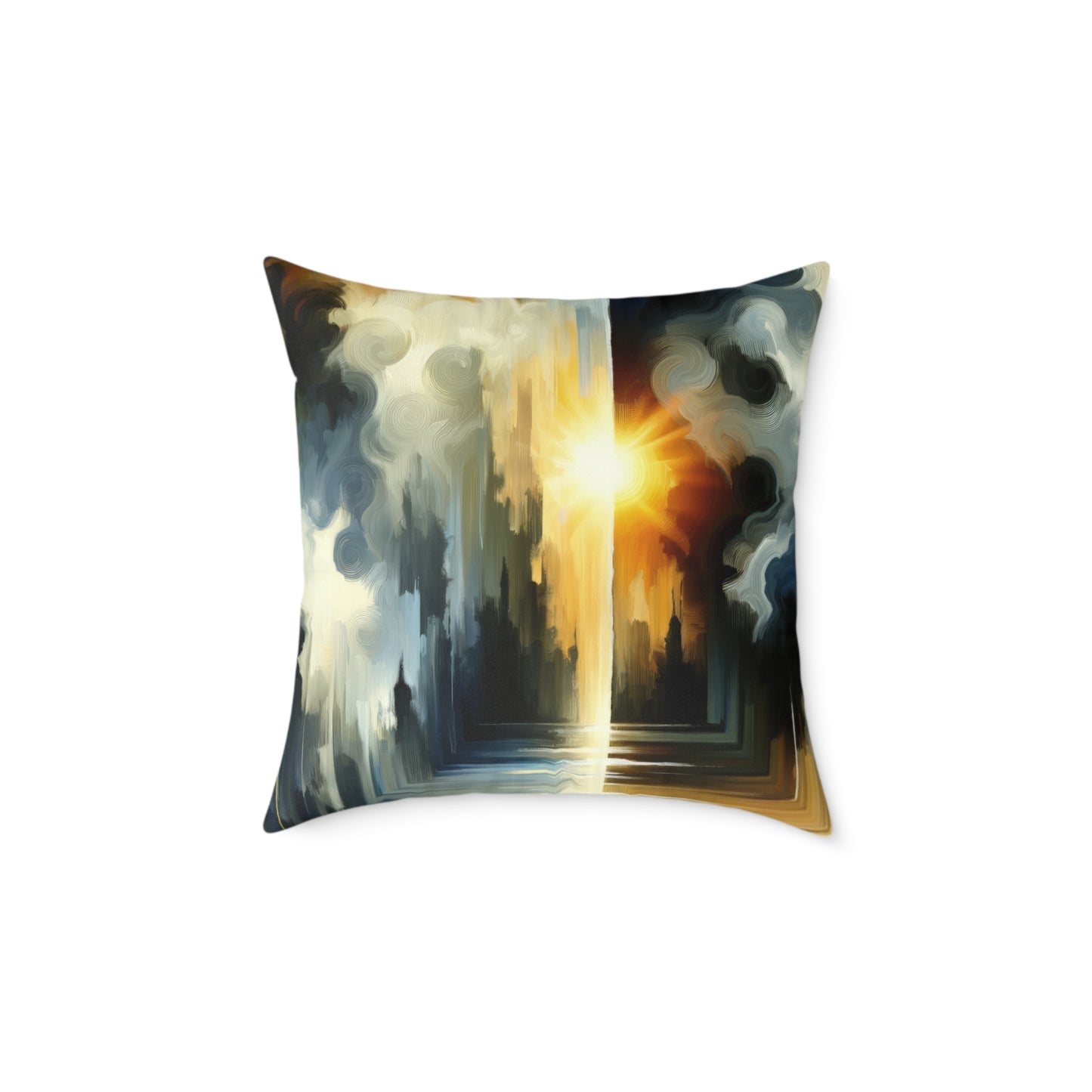 Dawn Dispels Darkness Spun Polyester Pillow