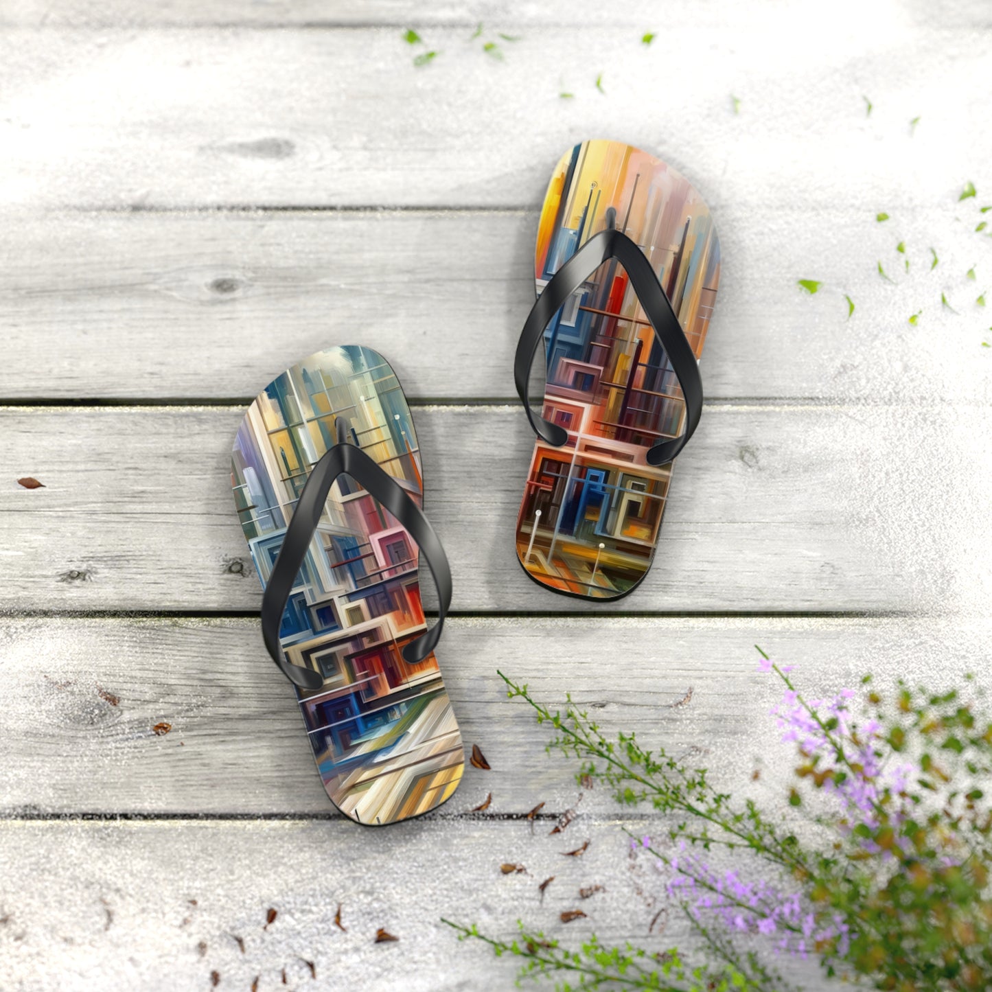 Urban Flow Interconnectedness Flip Flops