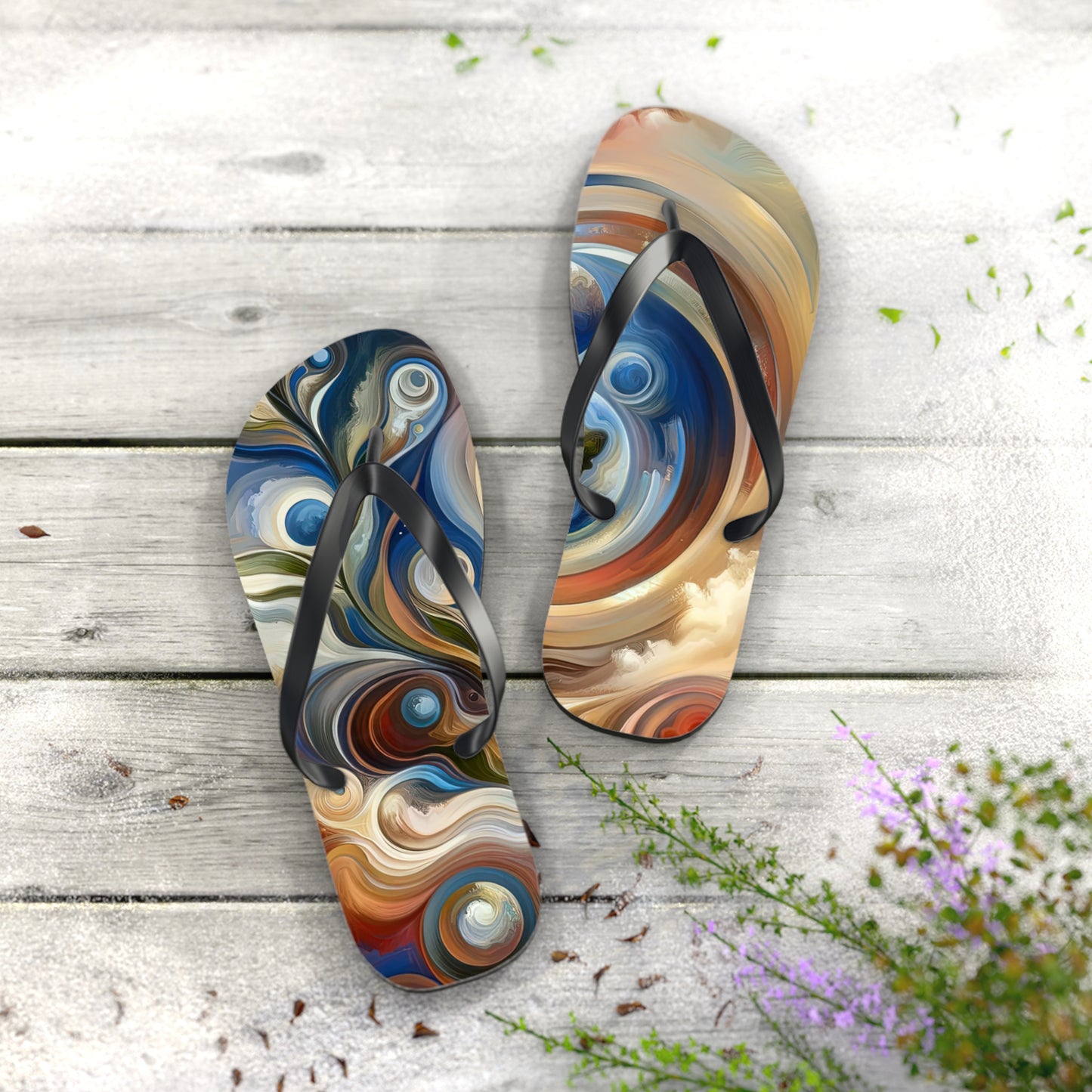 Esoteric Nurturing Gaia Flip Flops