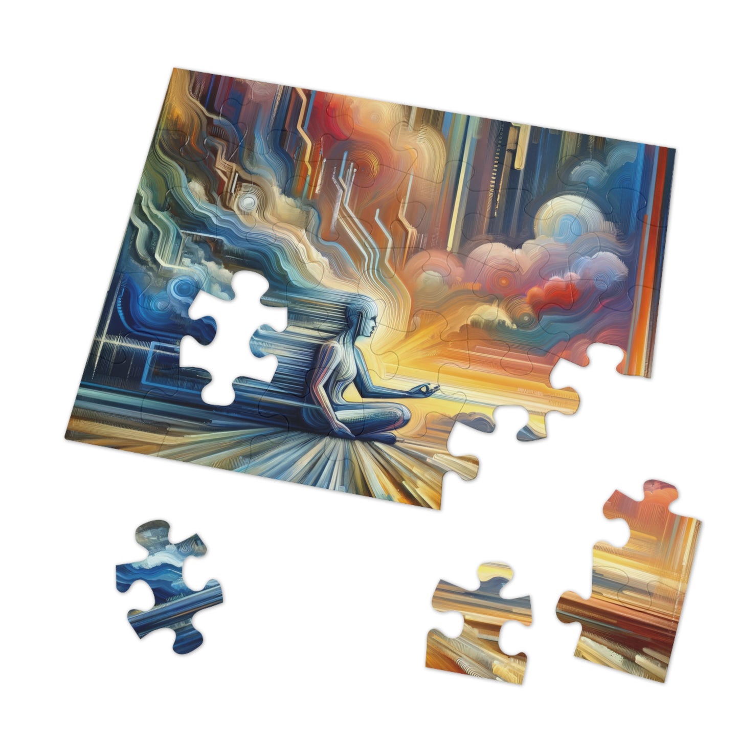 Eternal Digital Meditation Jigsaw Puzzle (30, 110, 252, 500,1000-Piece)