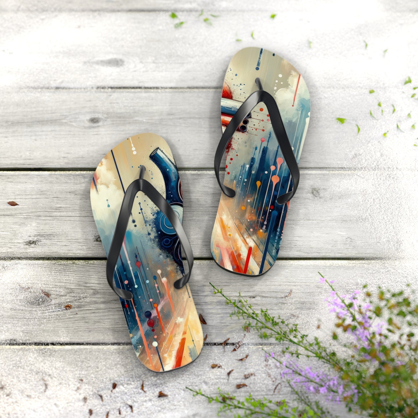 Rhythmic Heart Harmony Flip Flops
