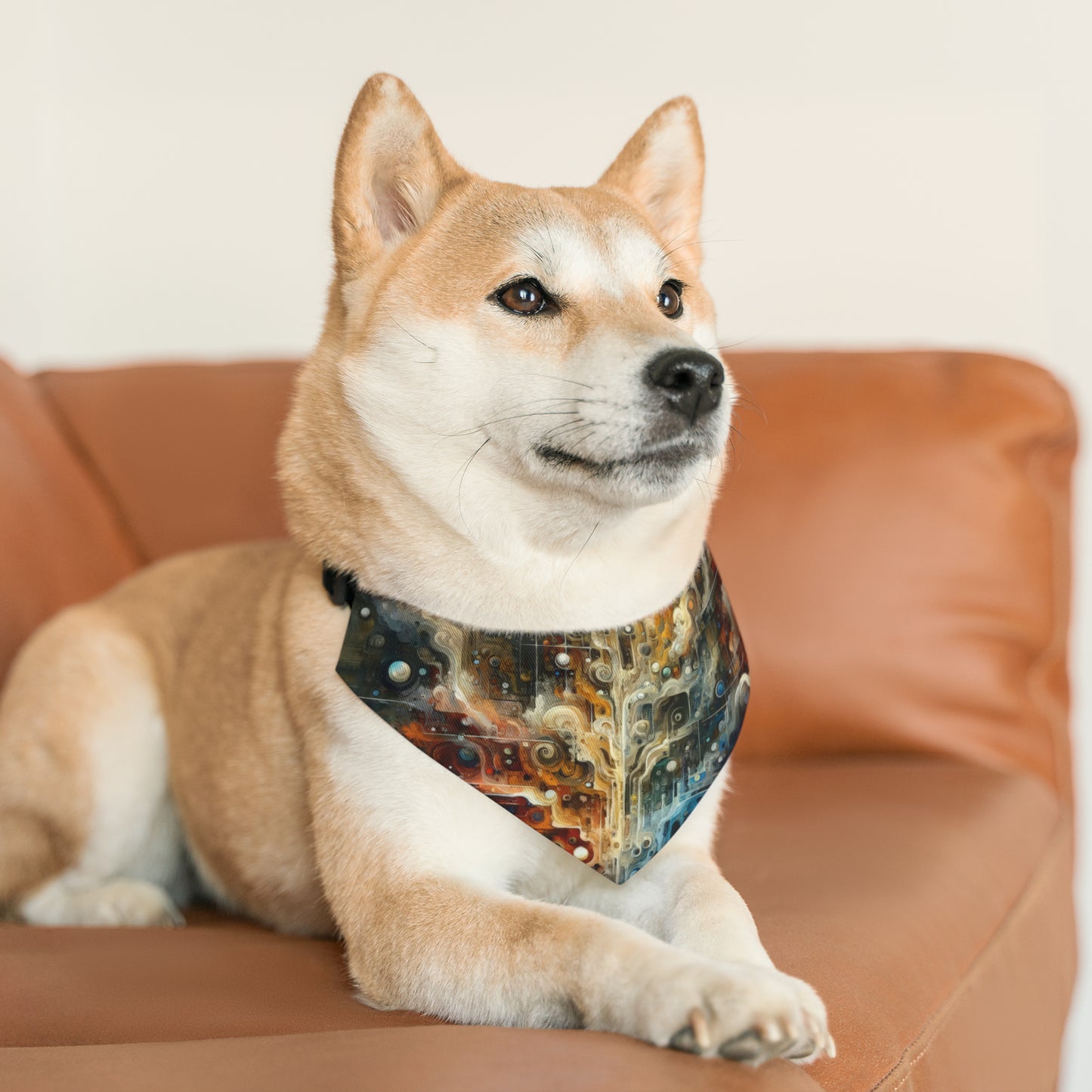 Integral Stewardship Abstract Pet Bandana Collar