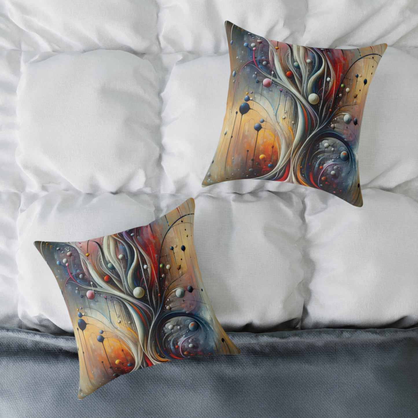 Invisible Threads Influence Spun Polyester Pillow