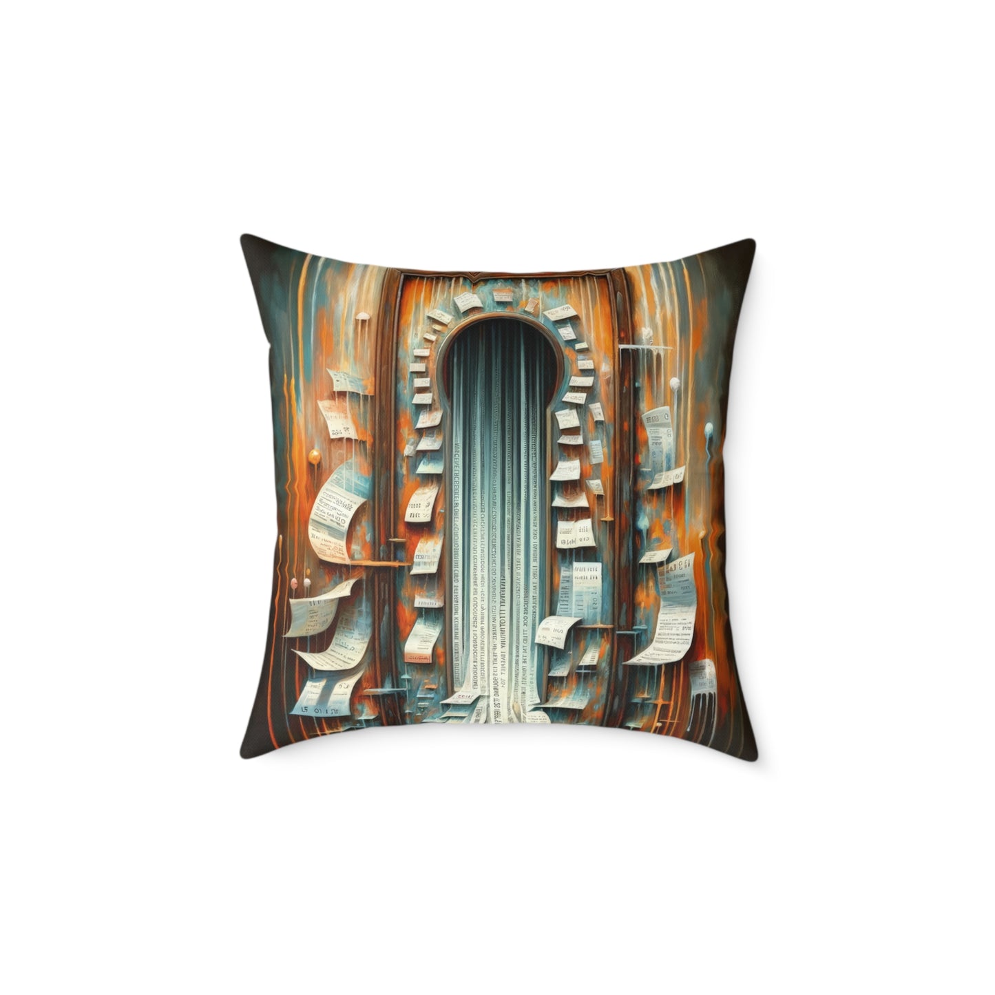Illuminated Truths Mirror Spun Polyester Pillow