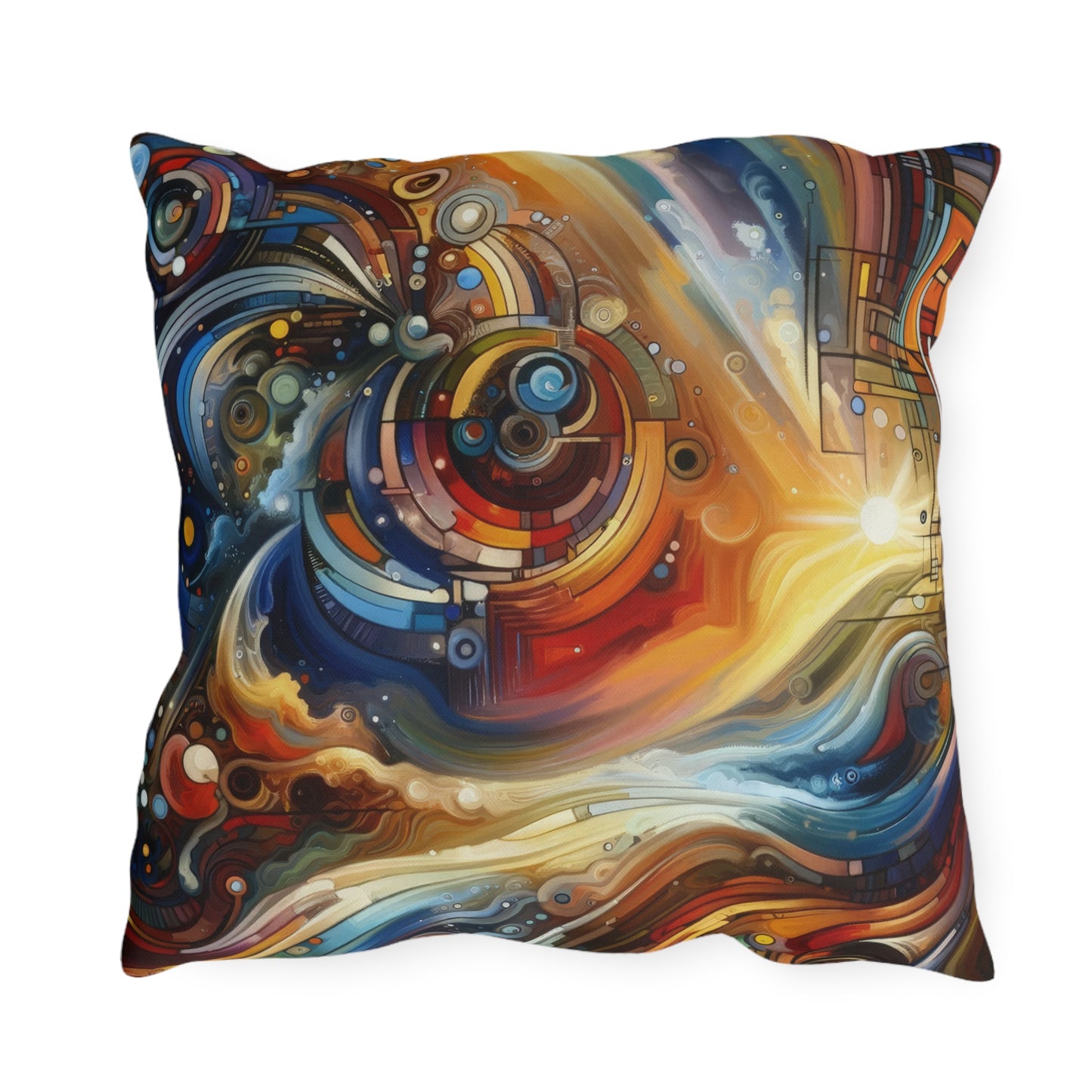 Ritualistic Growth Symphony Outdoor Pillows