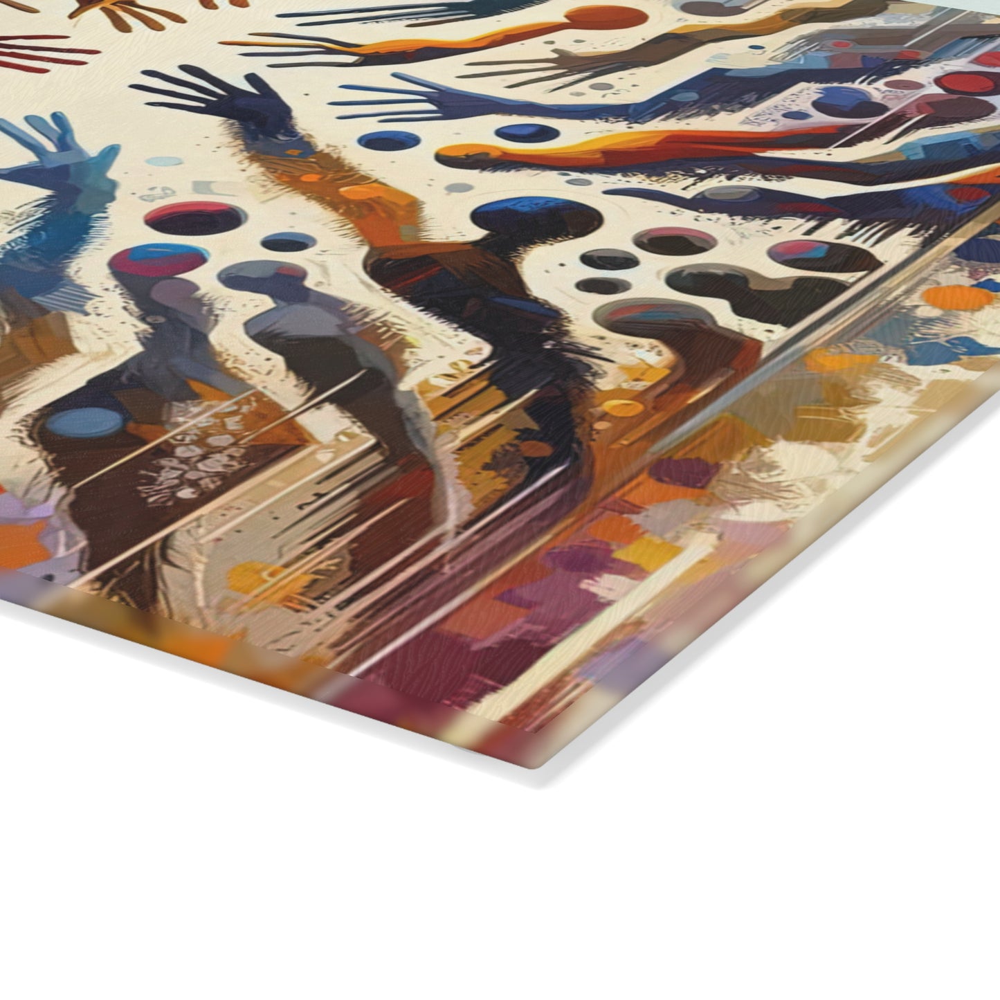Architects Wisdom Tachism Glass Cutting Board