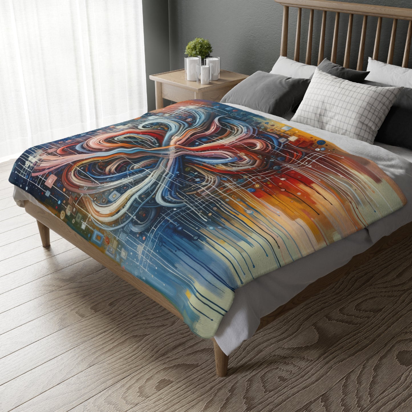Humanity Tapestry Unification Velveteen Microfiber Blanket (Two-sided print)