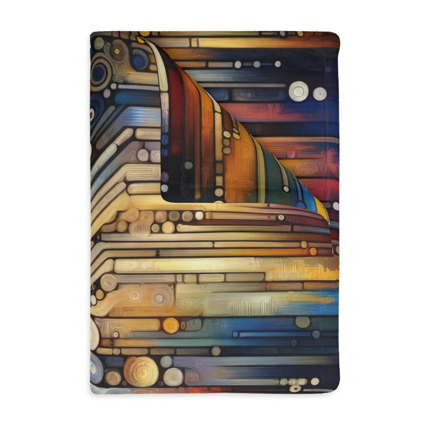 Digital Rhythm Tapestry Velveteen Microfiber Blanket (Two-sided print)