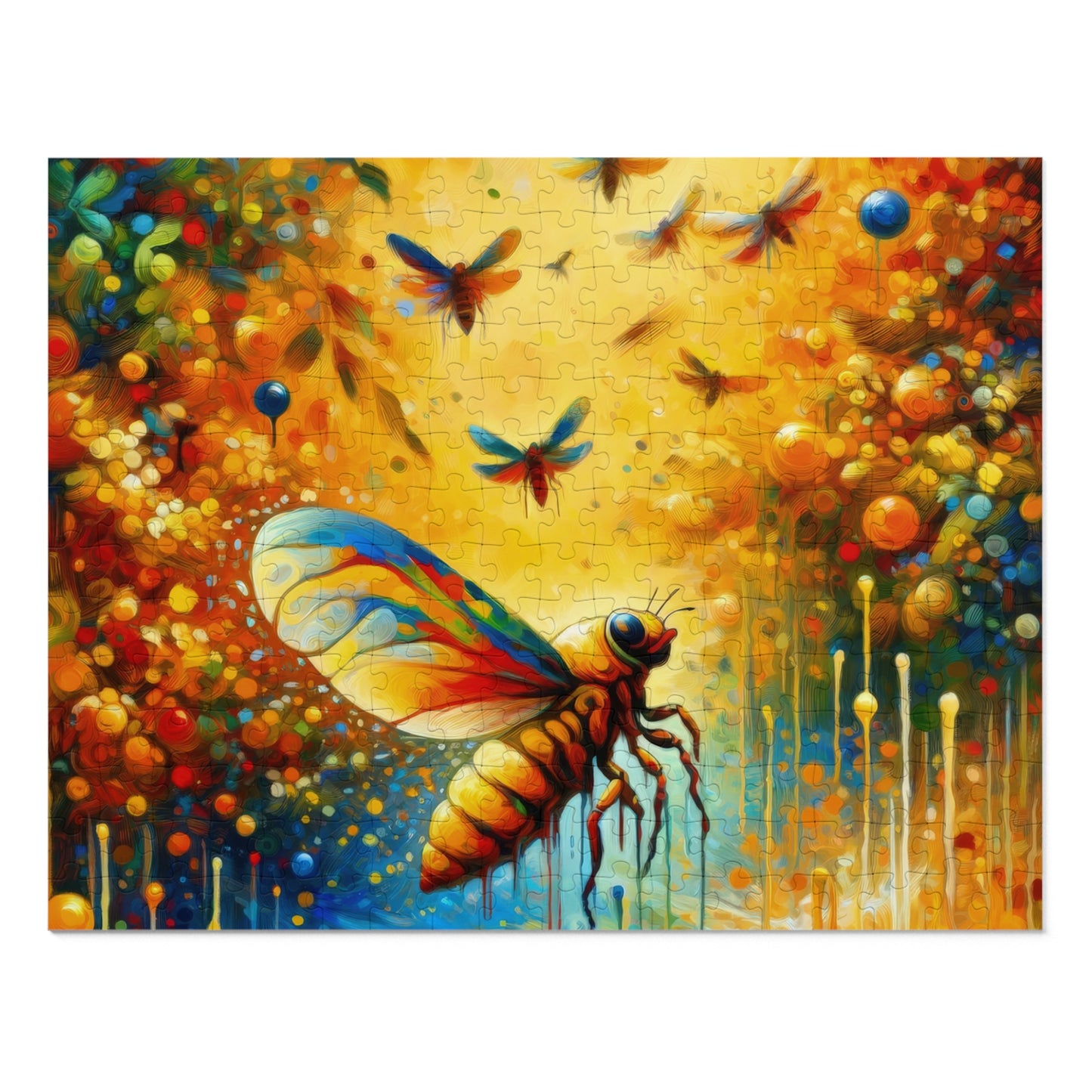 Seasonal Cicada Vibrance Jigsaw Puzzle (30, 110, 252, 500,1000-Piece)