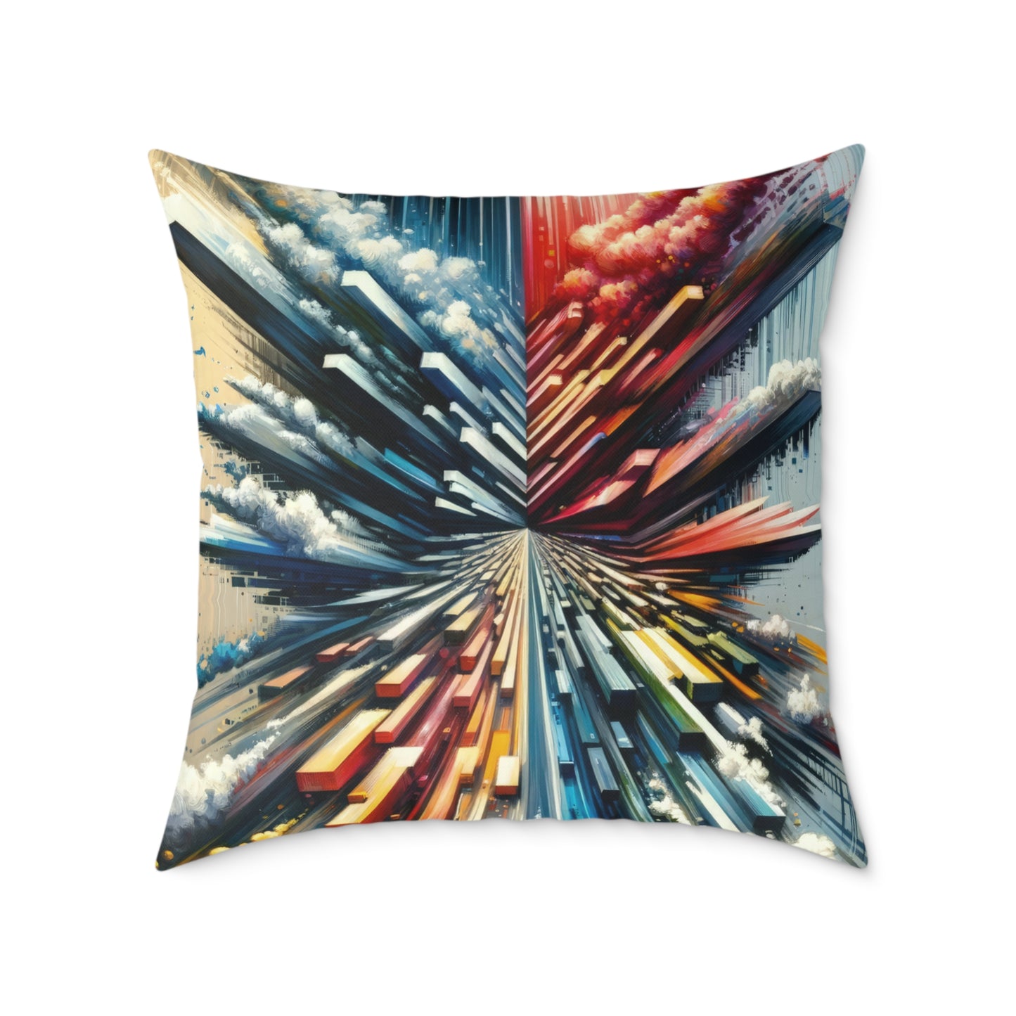 Rapid Perspective Shift Spun Polyester Pillow
