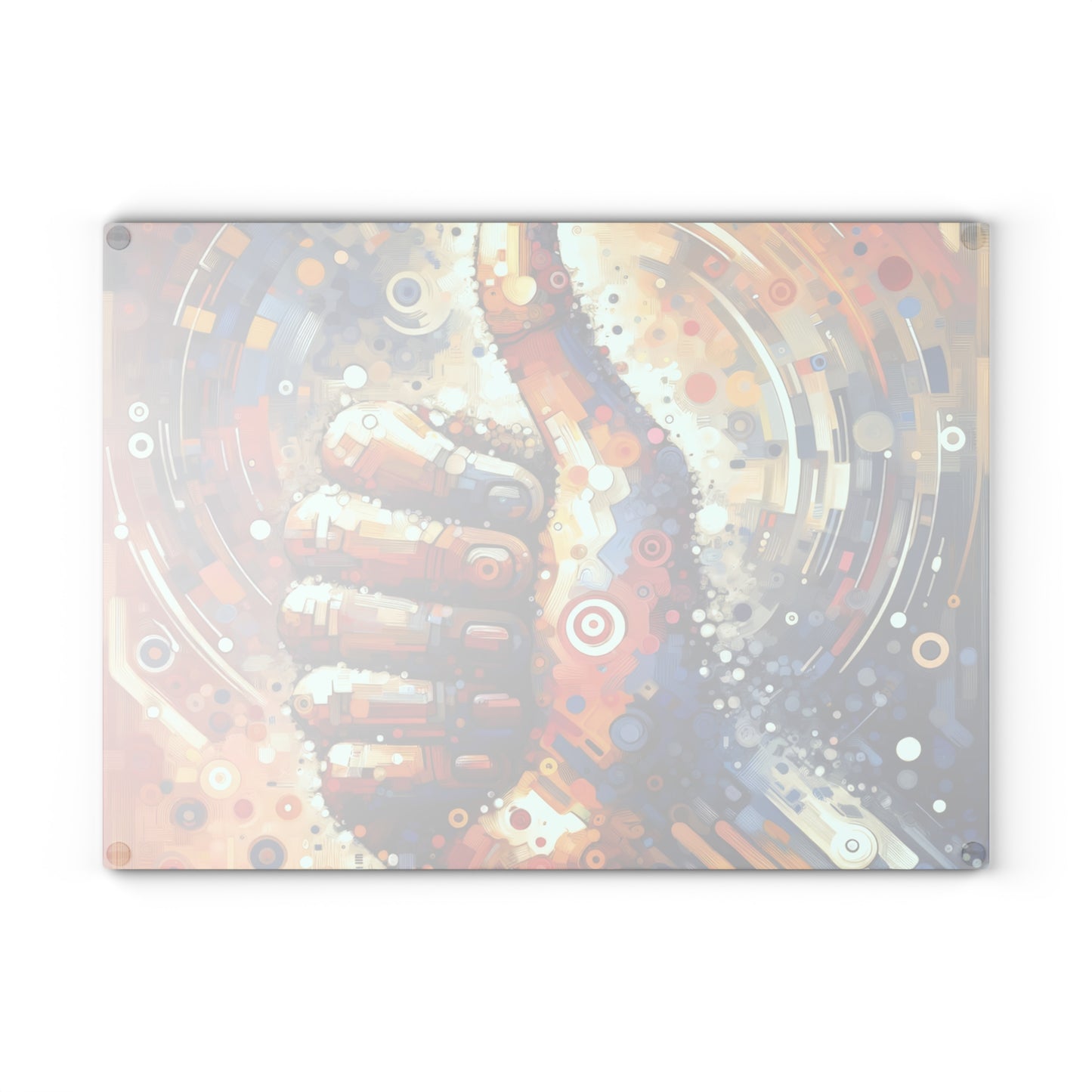 Digital Gratitude Nod Glass Cutting Board