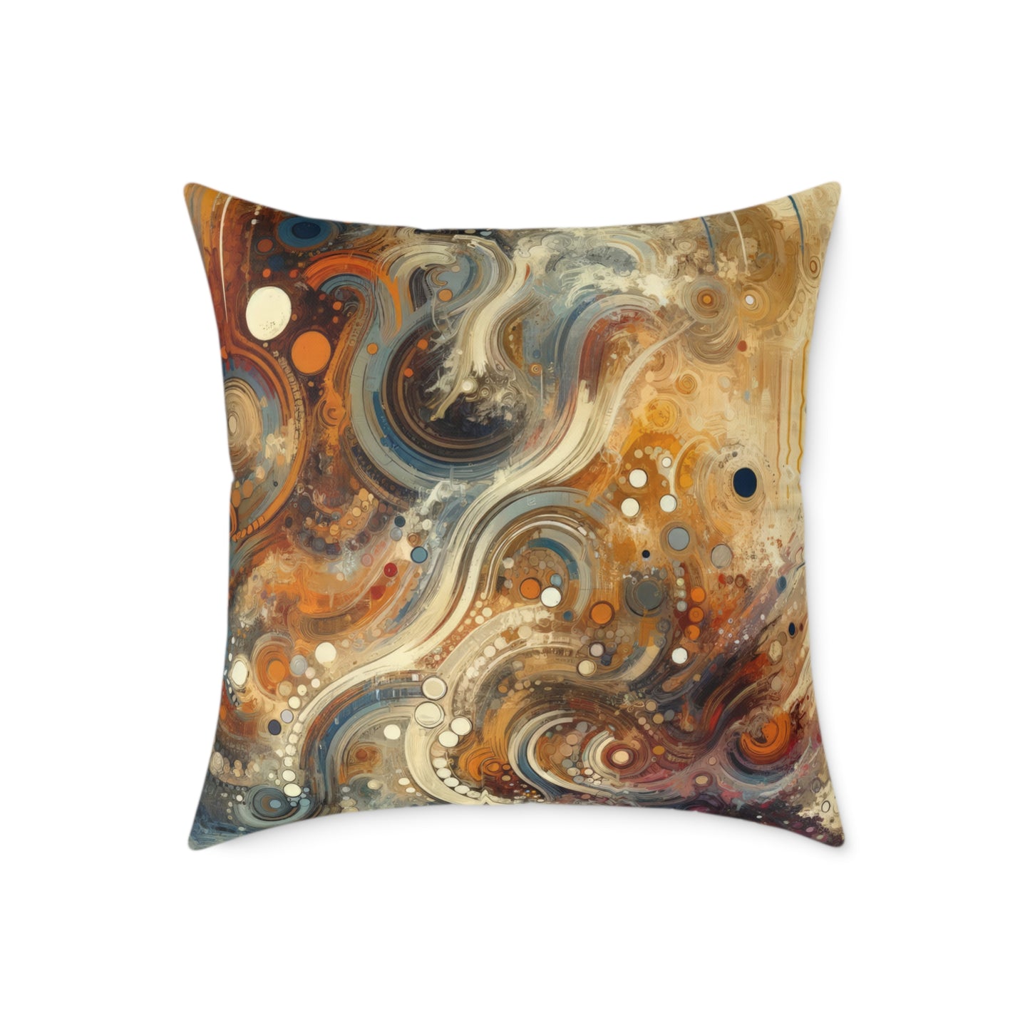 Dynamic Cultural Mosaic Spun Polyester Pillow