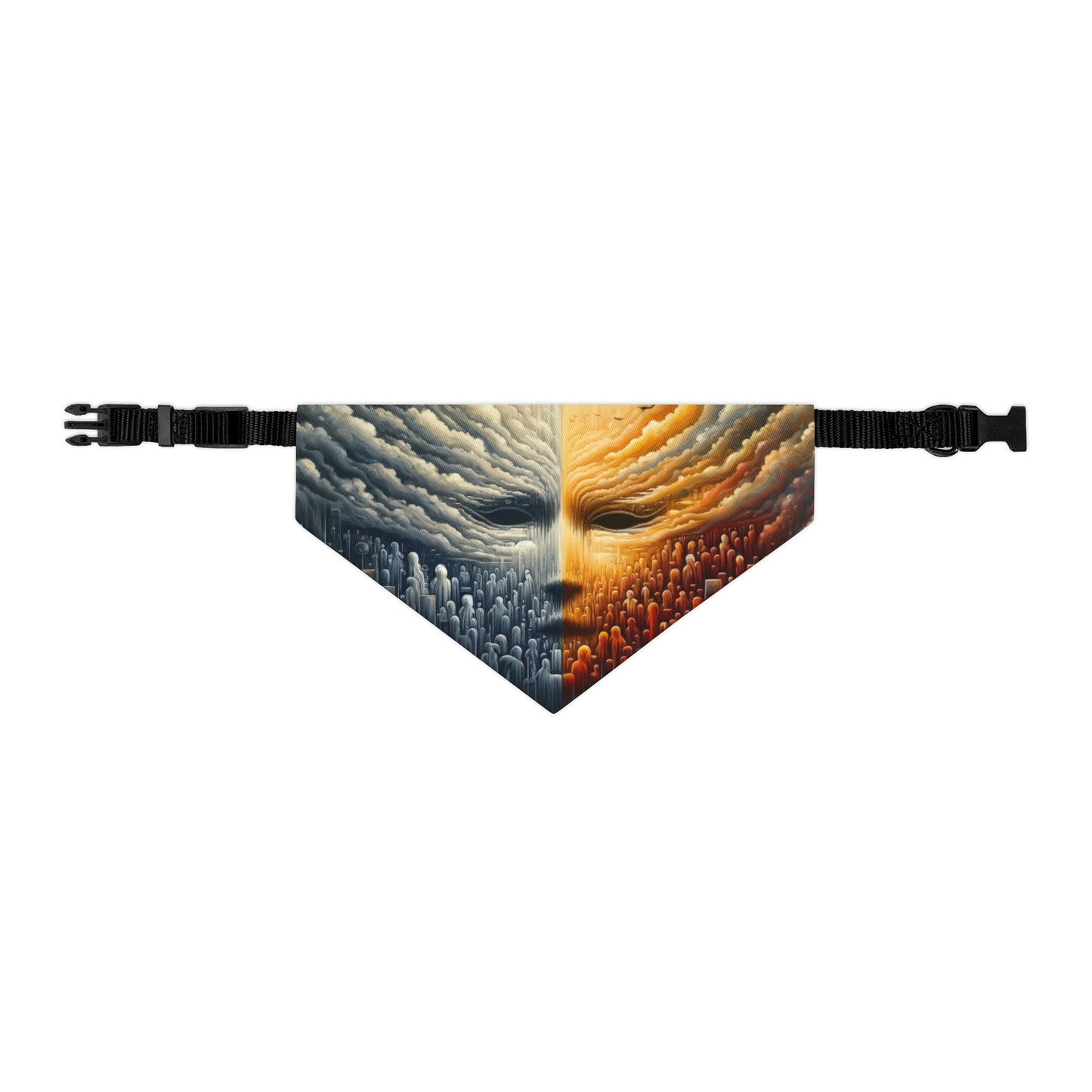 Subdued Revolutionary Currents Pet Bandana Collar