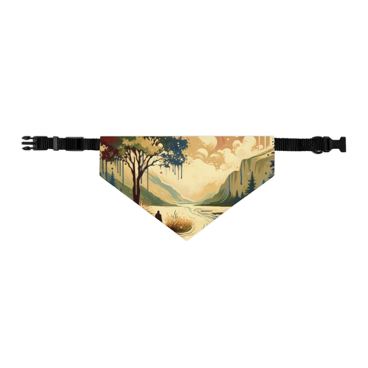 Serene Stream Sojourn Pet Bandana Collar
