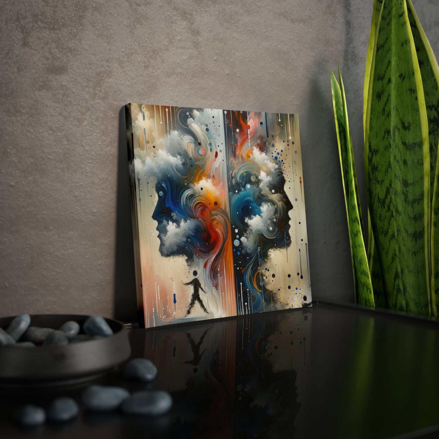 Connected Isolation Paradox Canvas Photo Tile