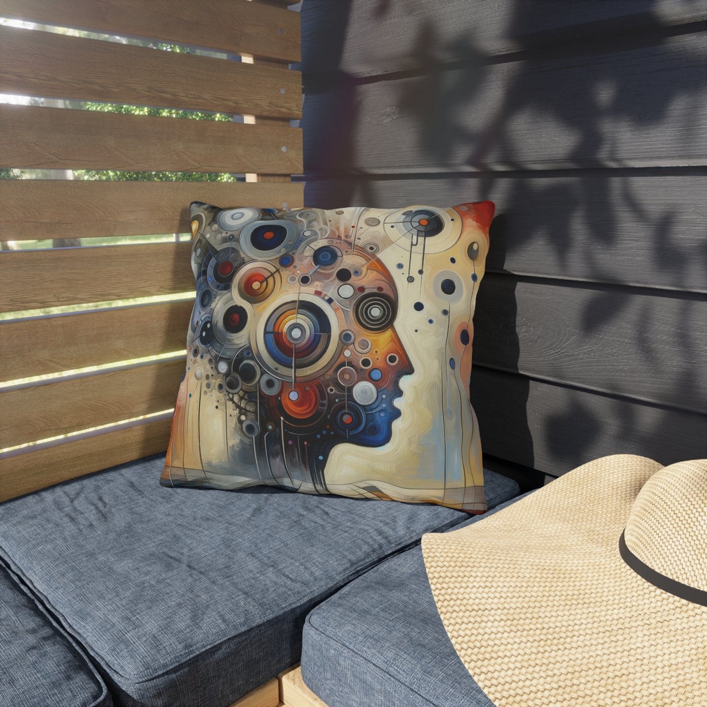 Mindful Tachism Engagement Outdoor Pillows