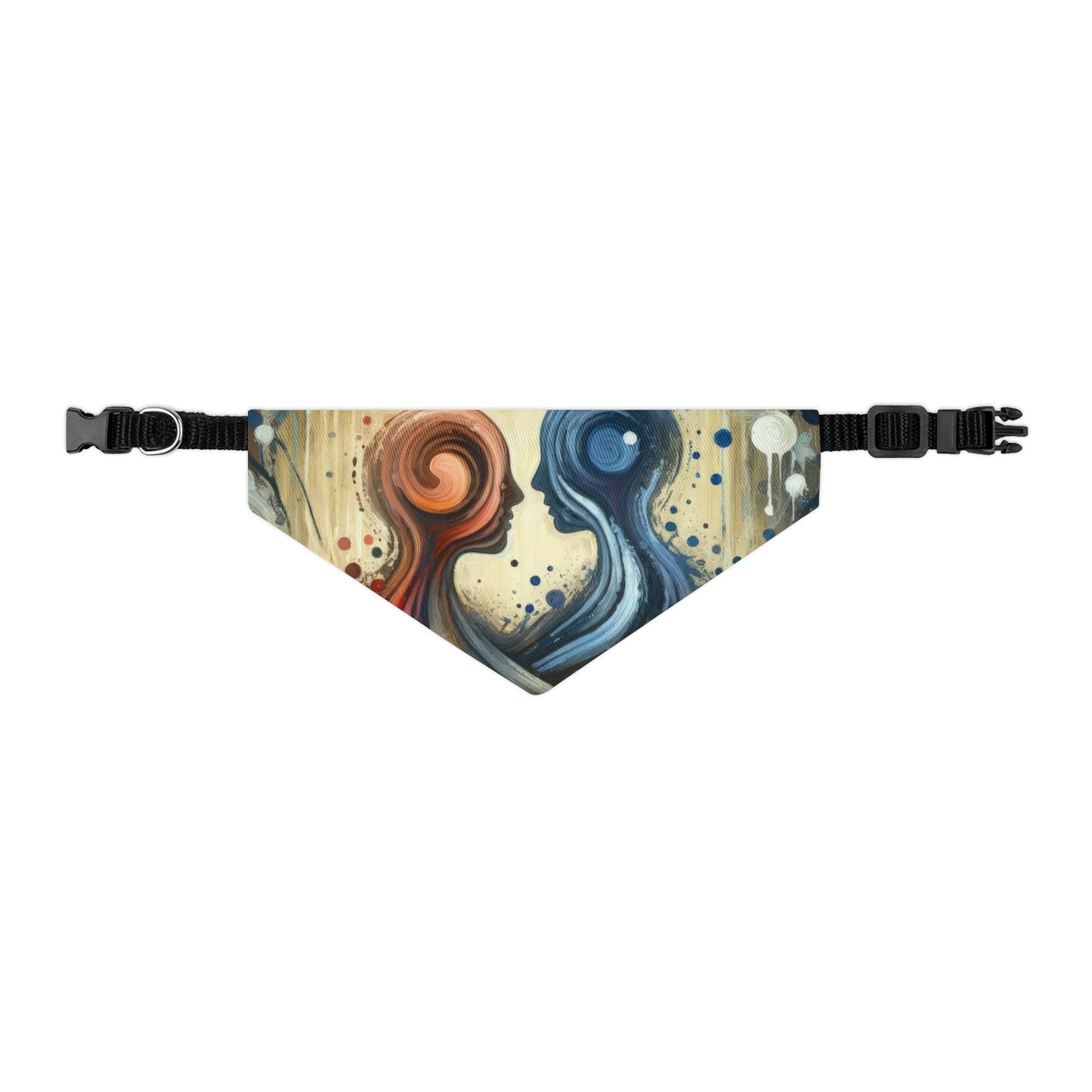 Empathic Connection Tachism Pet Bandana Collar