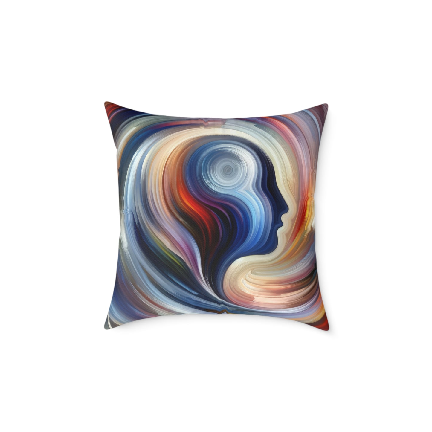 Harmonious Mindset Abstract Spun Polyester Pillow